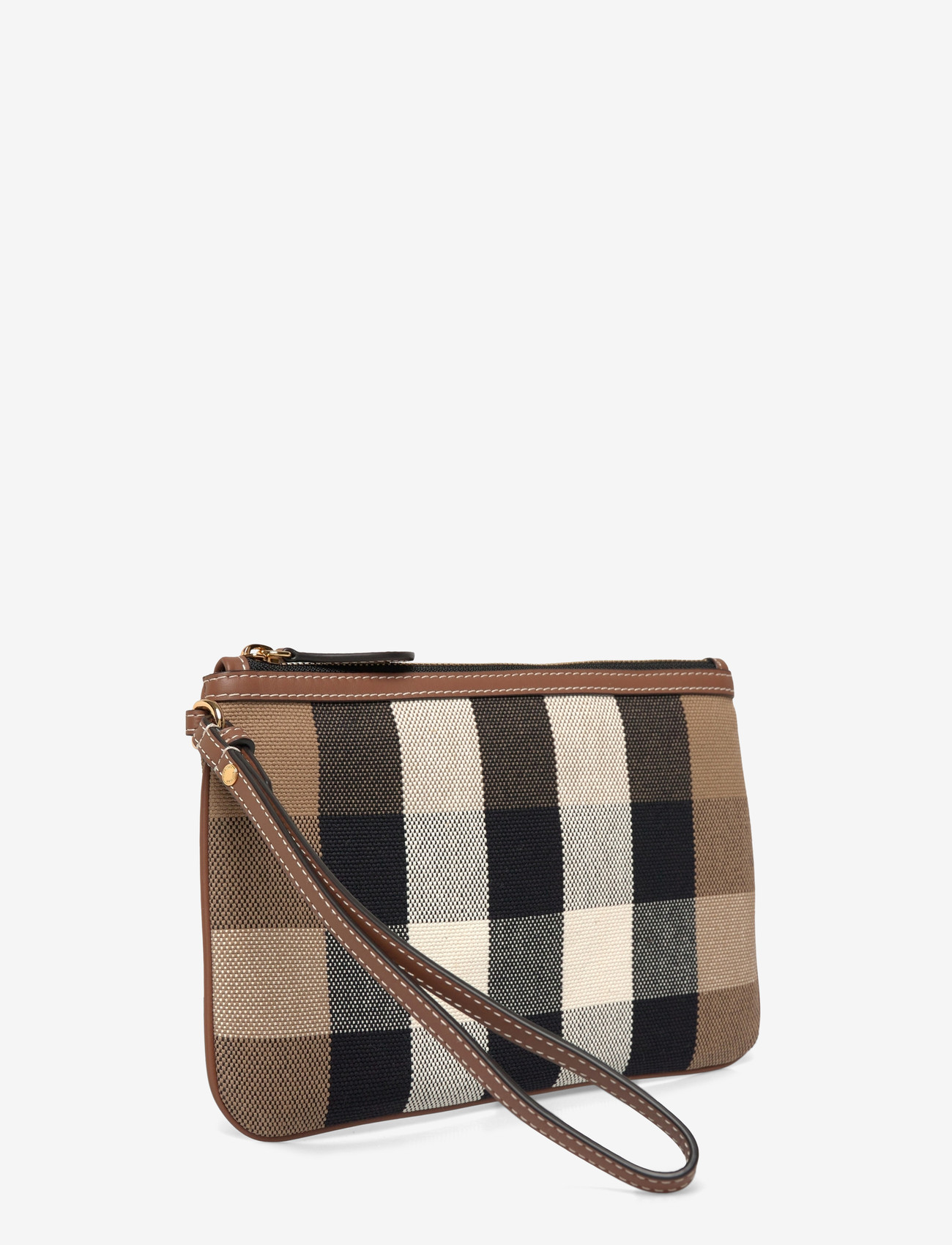 Burberry - New Peyton Clutch - besondere anlässe - taupe brown ip check - 2