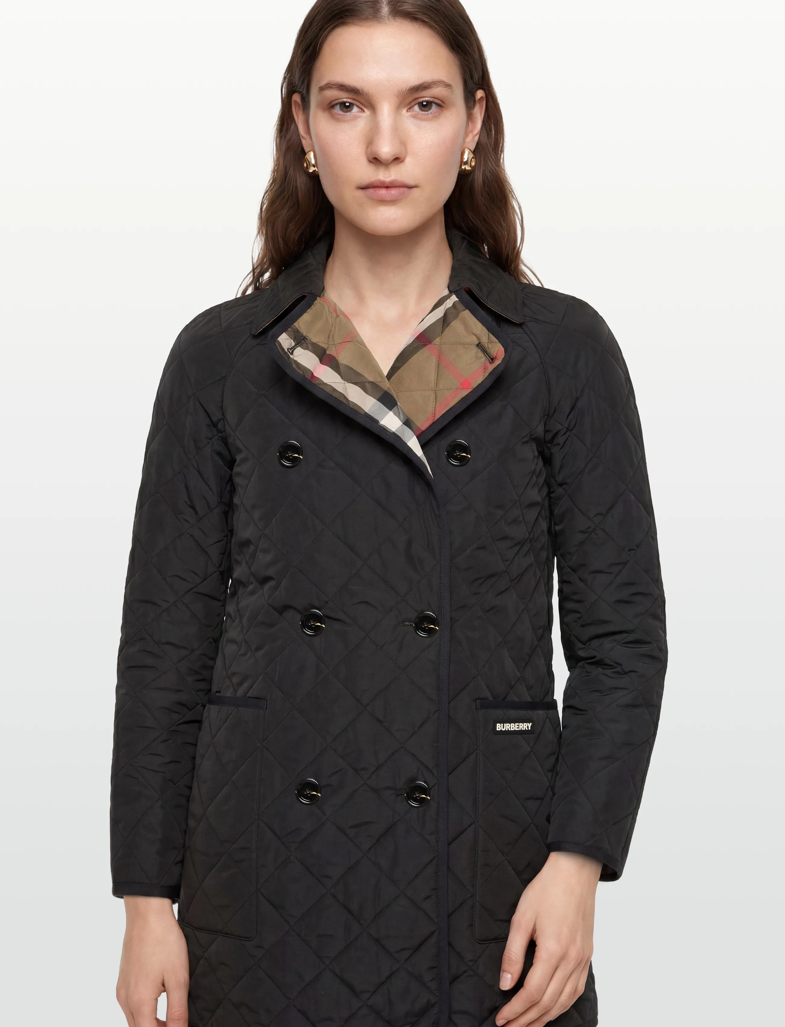 Burberry - Tything Quilted Coat - gefütterte & daunenjacken - black - 3