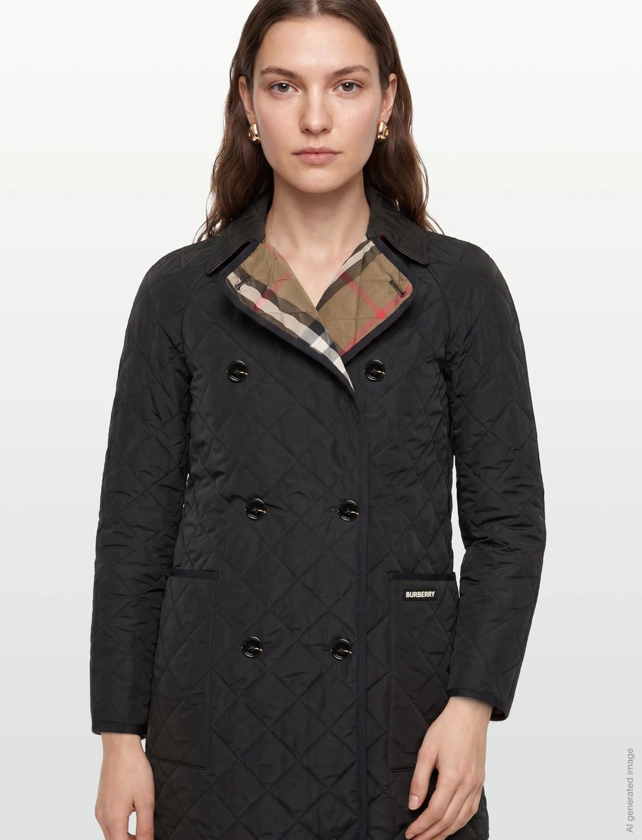 Burberry - Tything Quilted Coat - winterjacken - black - 3