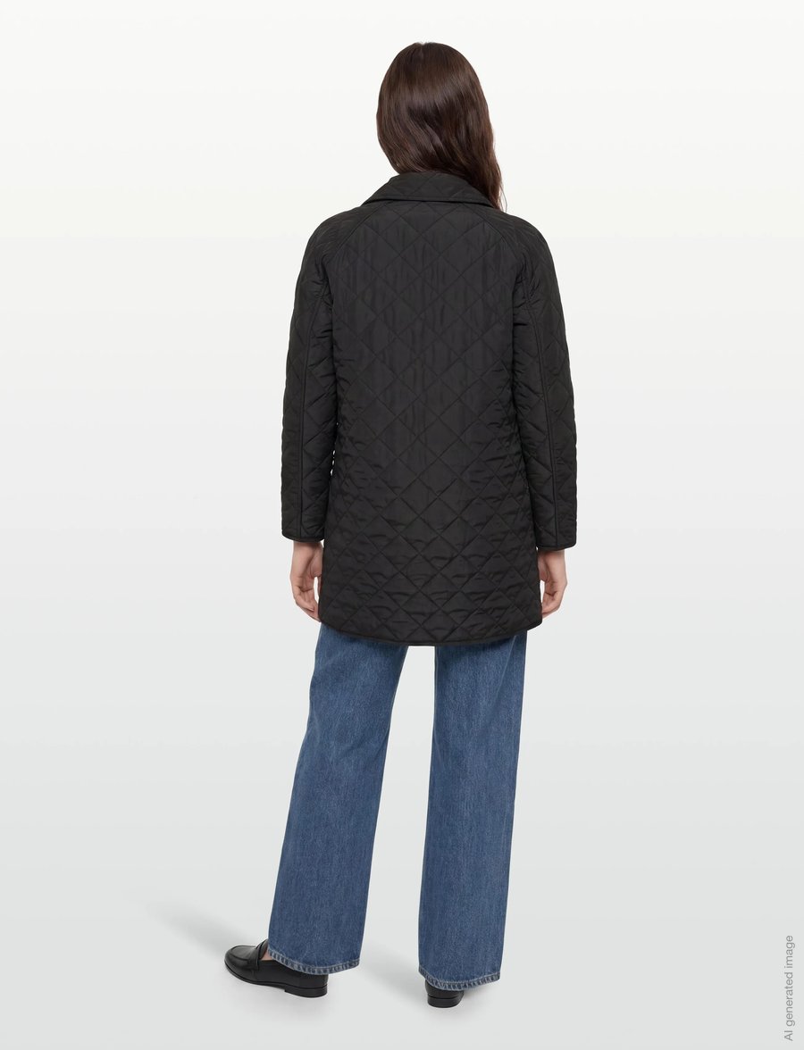 Burberry - Tything Quilted Coat - winterjacken - black - 4