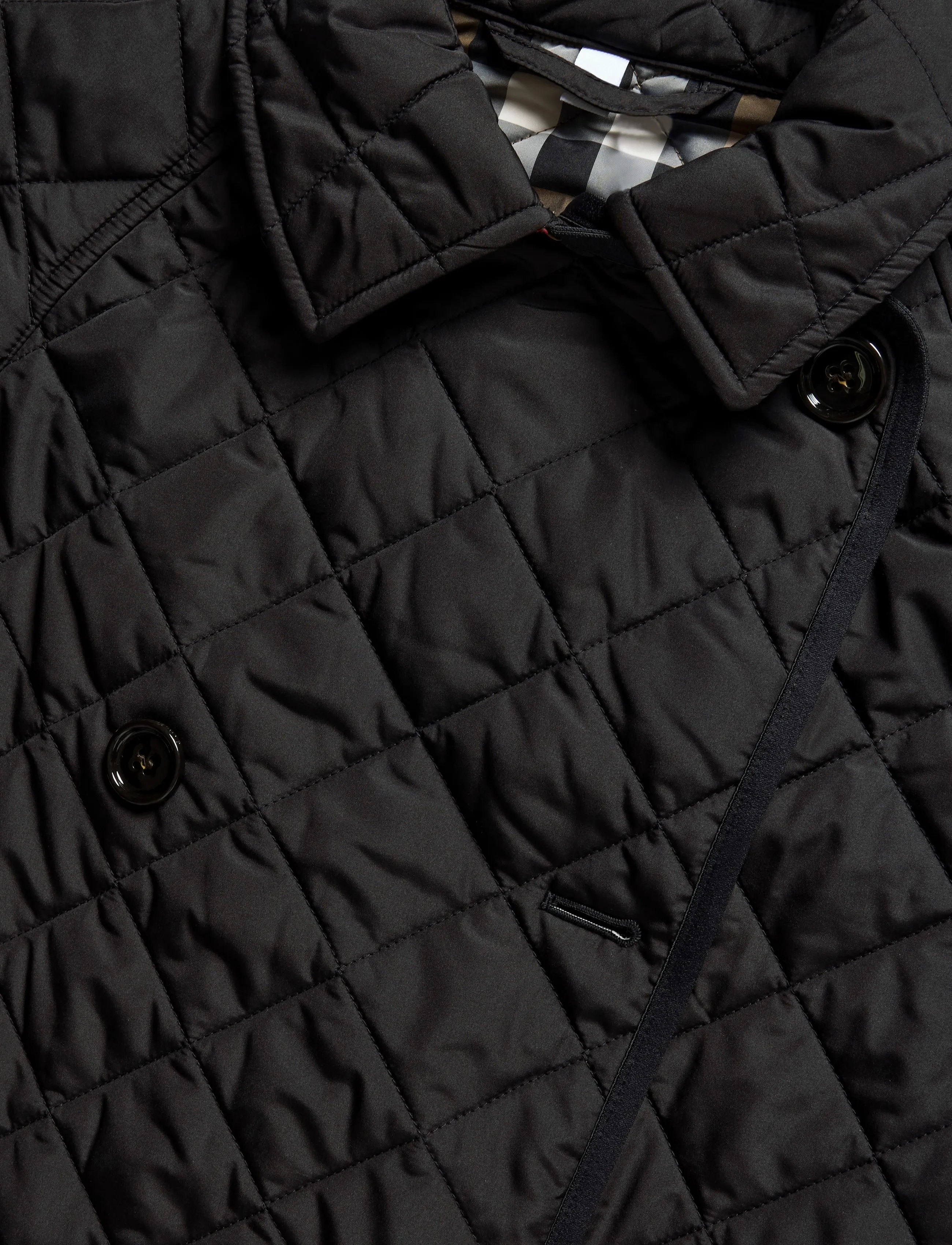 Burberry - Tything Quilted Coat - black - 2