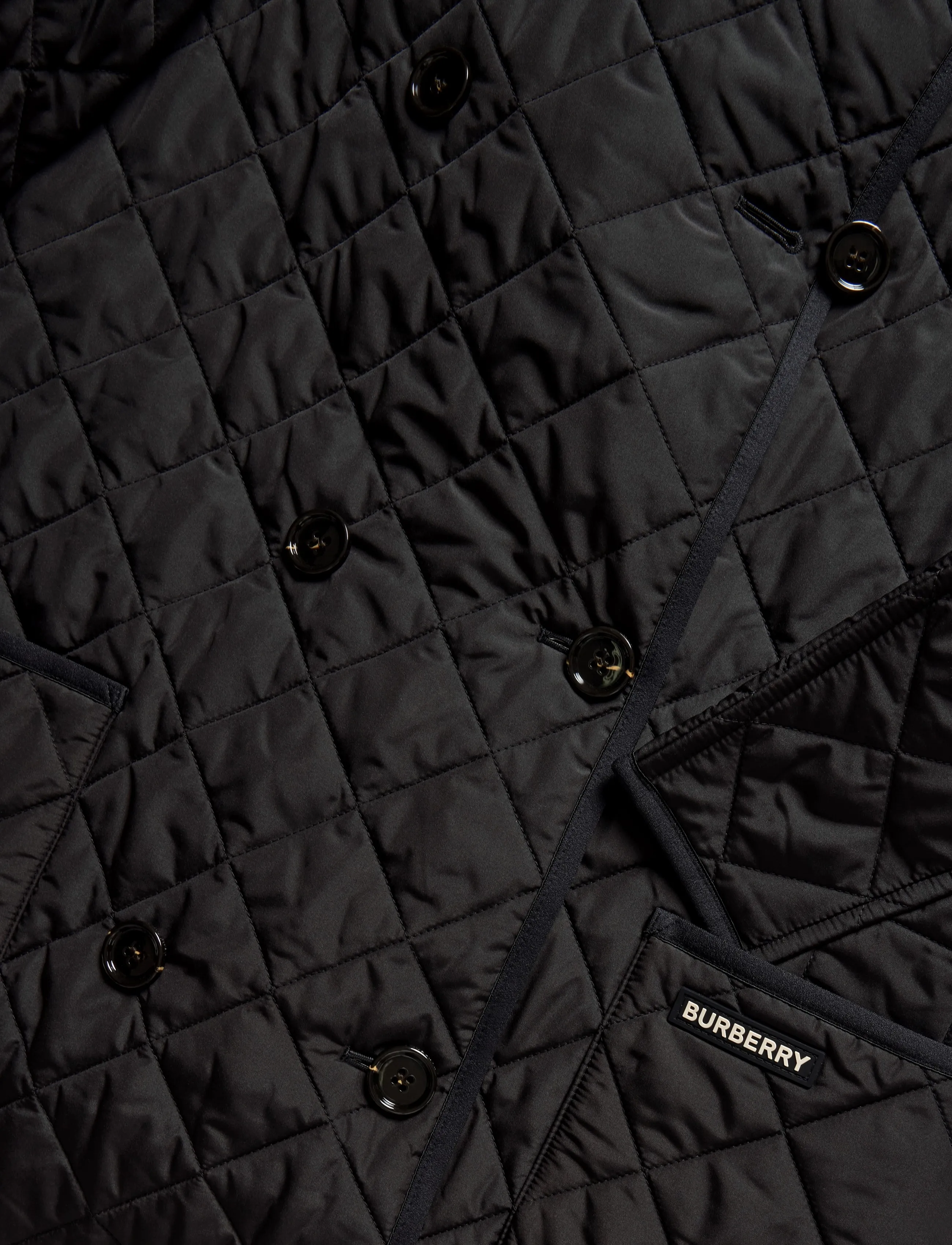 Burberry - Tything Quilted Coat - black - 3