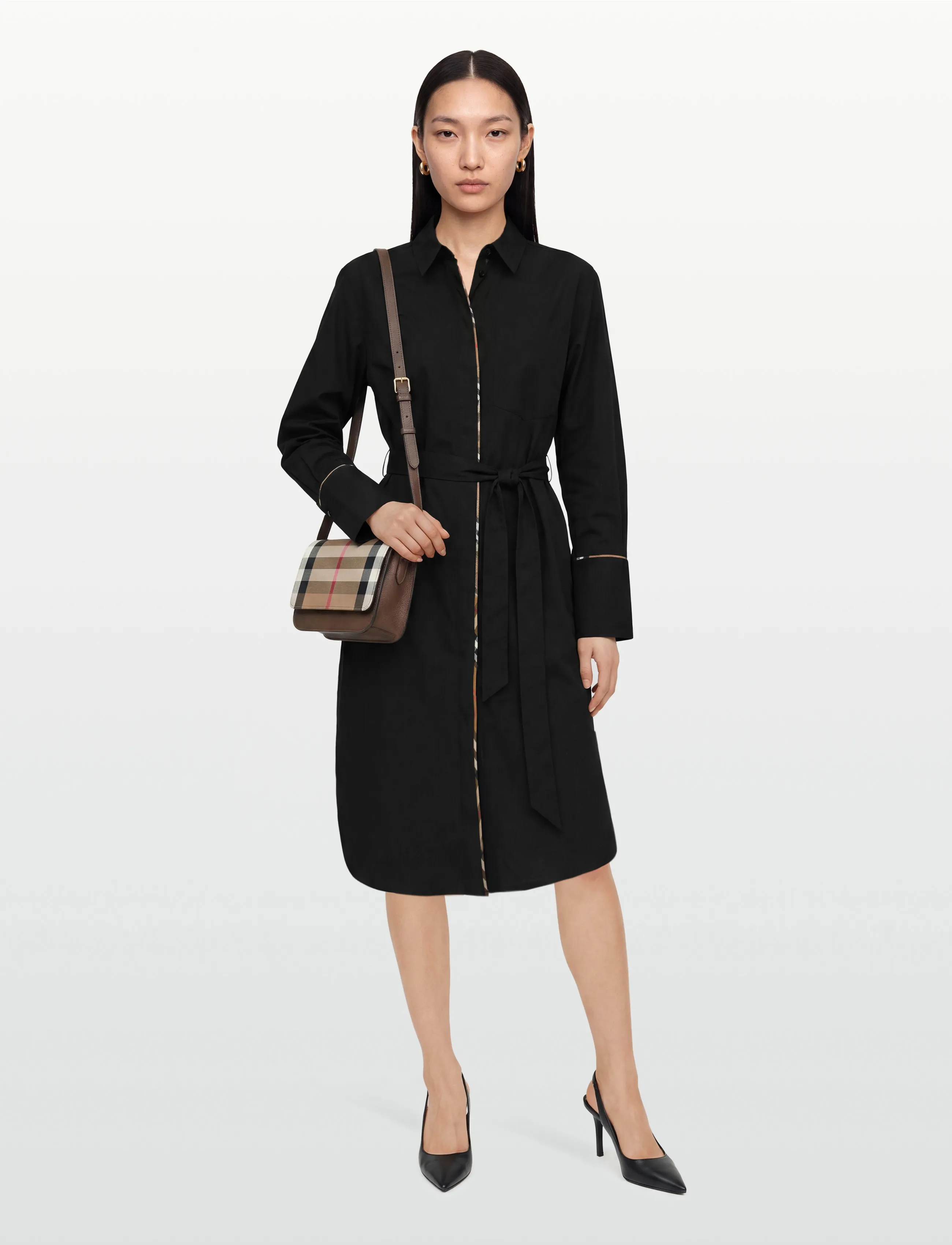 Burberry Ivery Dress - Midi Dresses - BLACK / black