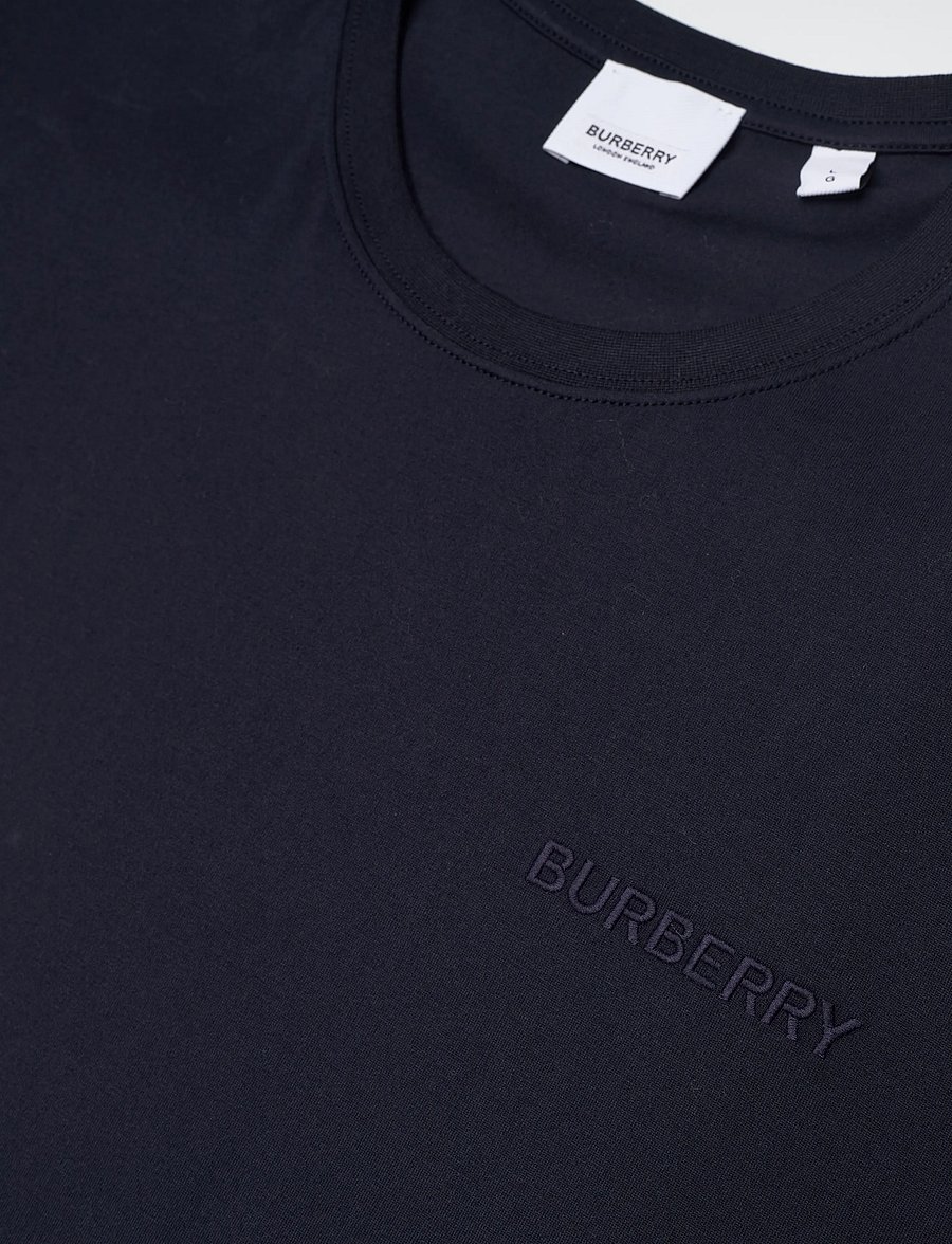 Burberry - Jenson Embroidered T-shirt - kortærmede t-shirts - navy - 2