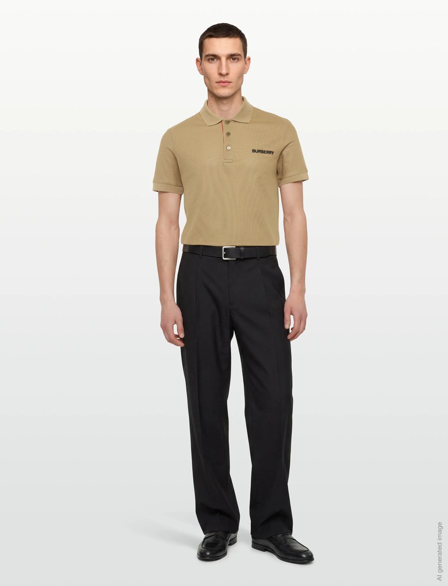 Burberry - Hartford Short-Sleeved Shirt - polos en tricot - brown - 0