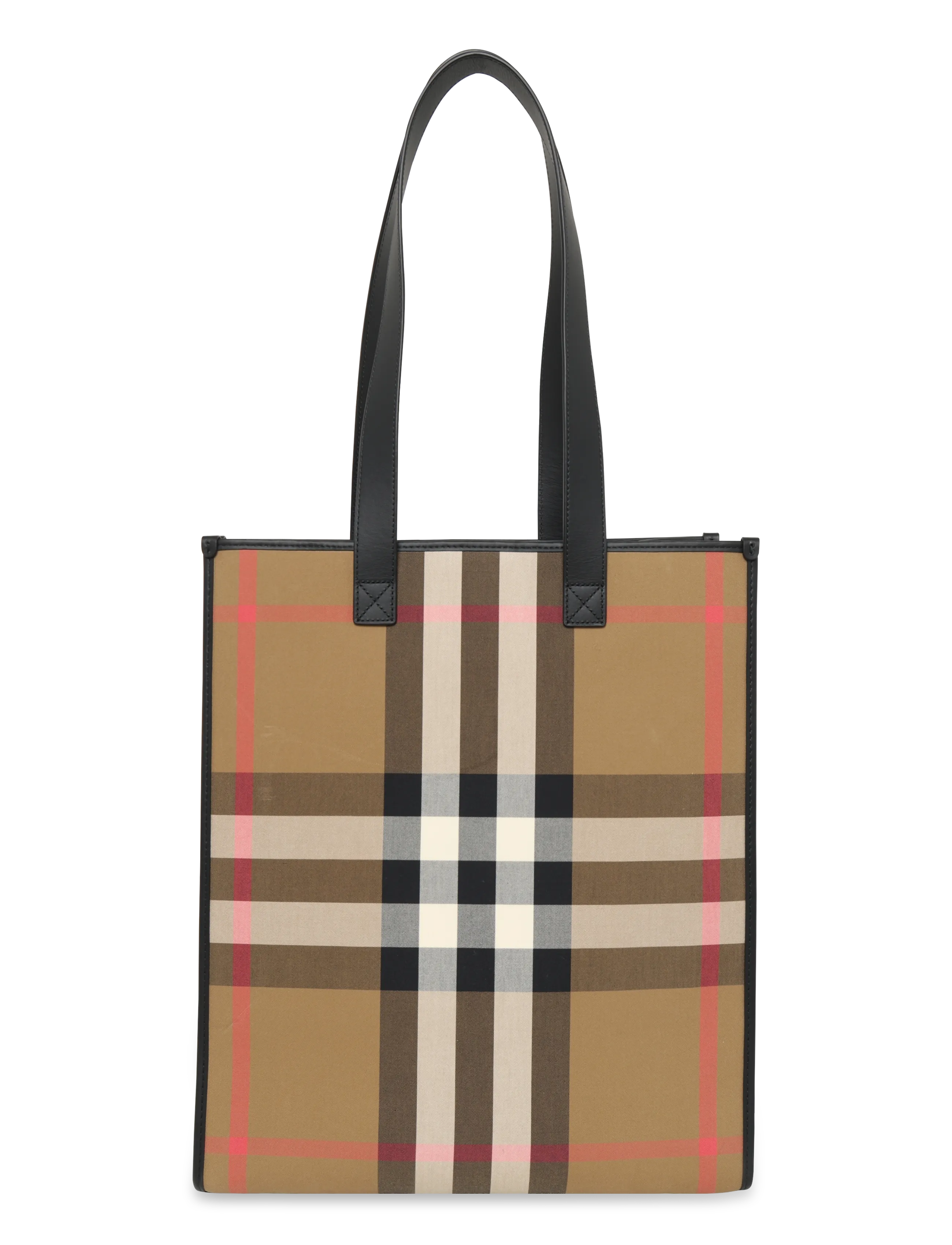 BURBERRY Medium Check Book Tote Tasche Braun - One Size - Herren