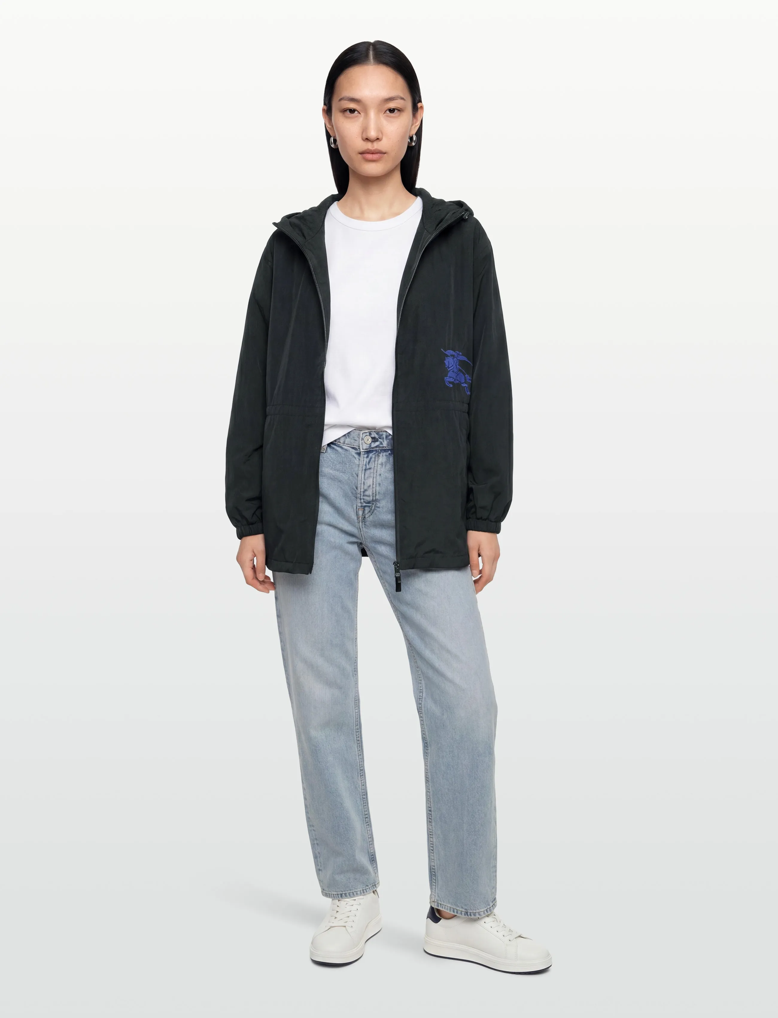Burberry Appliqué Jacket, XS, Jackets, Schwarz - Light-summer Frauen