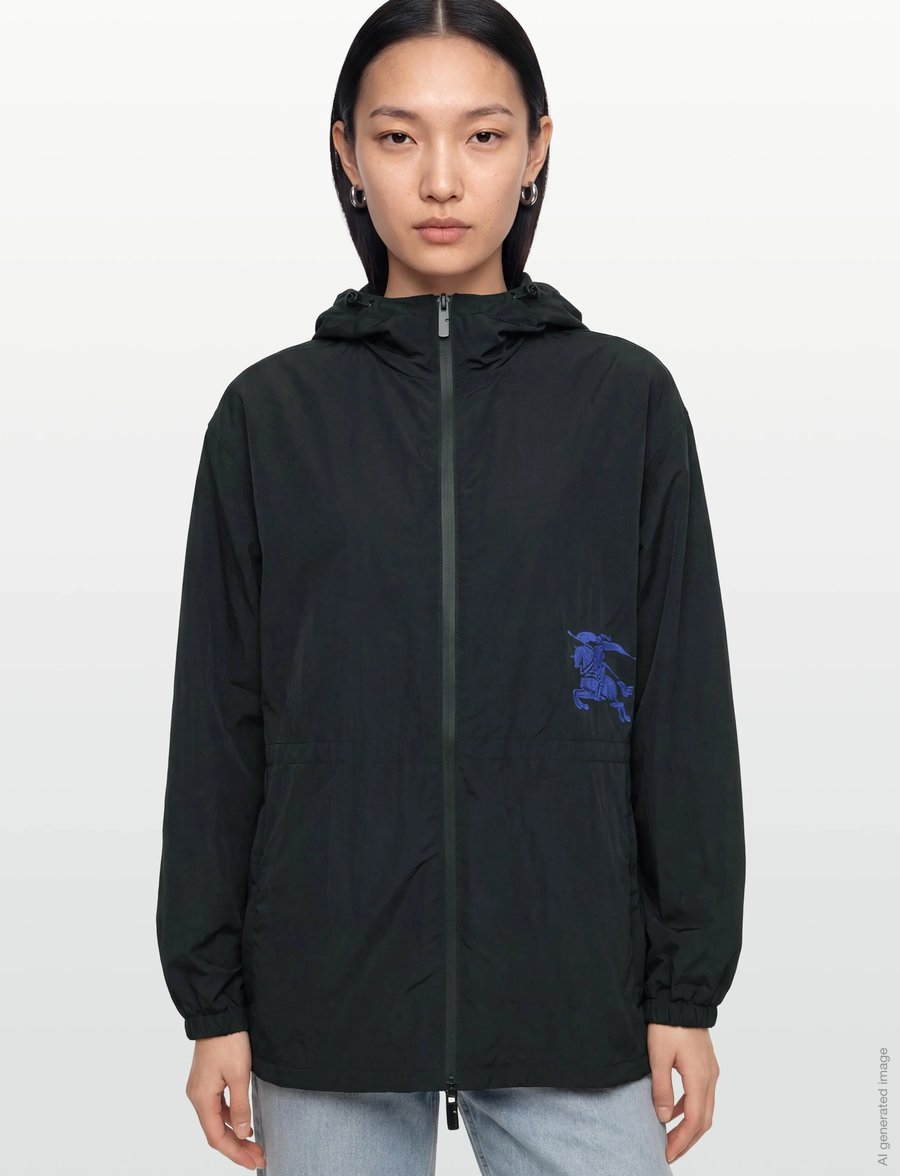 Burberry - Appliqué Jacket - black - 3