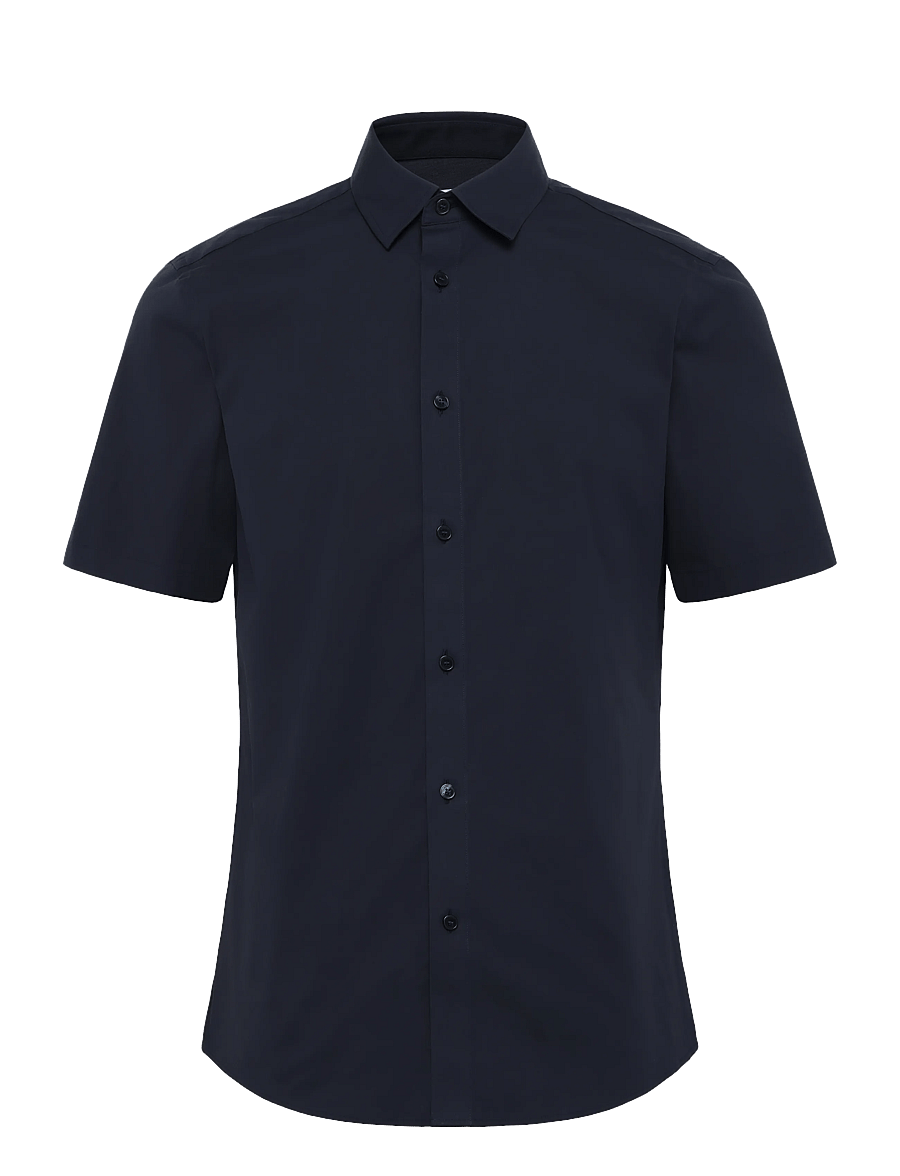 Burberry - Shefford Short-Sleeved Shirt - lühikeste varrukatega särgid - navy - 0