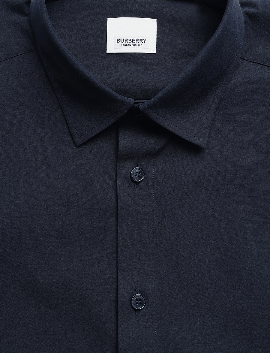Burberry - Shefford Short-Sleeved Shirt - lühikeste varrukatega särgid - navy - 2