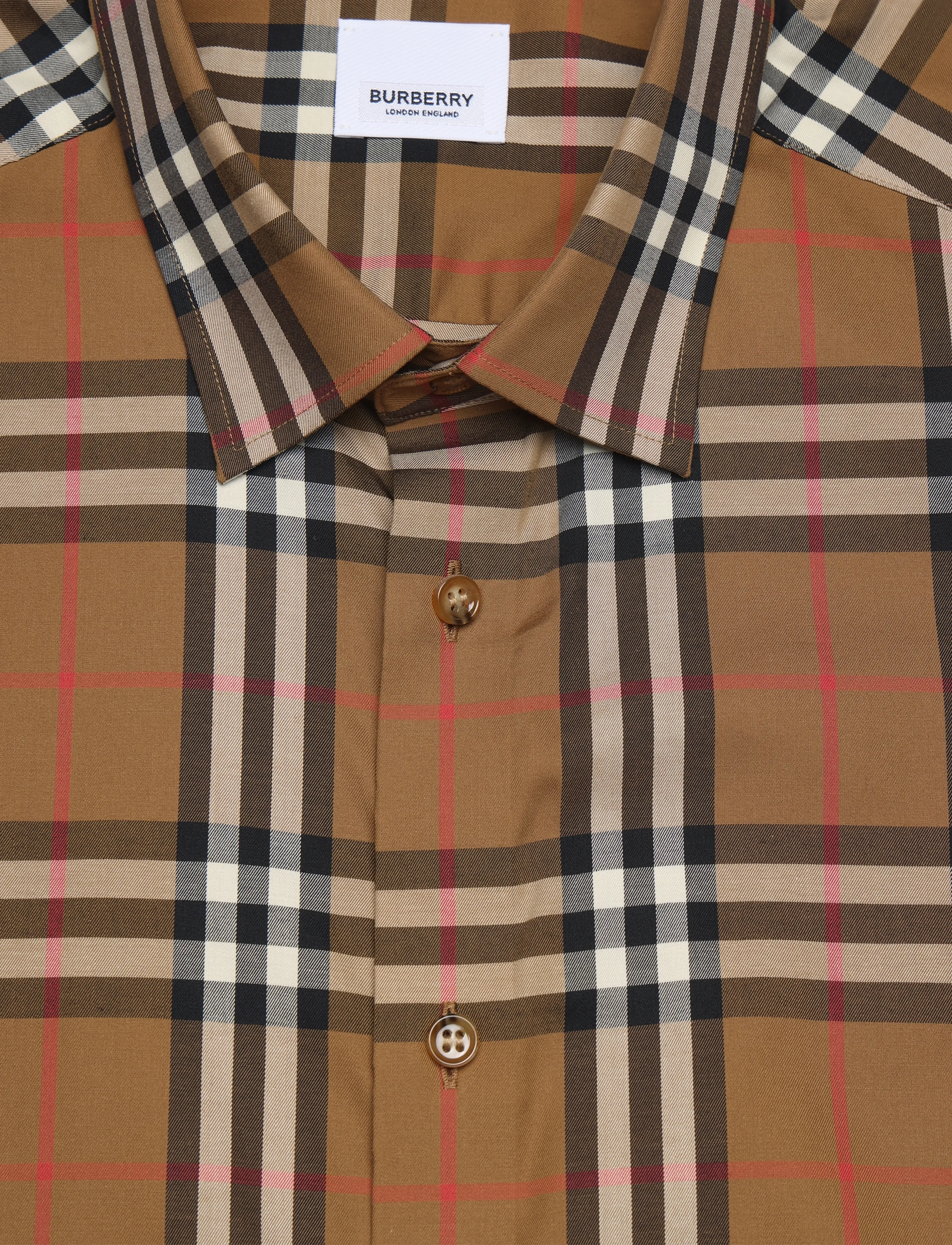 Burberry - Shefford Short-Sleeved Shirt - brown - 5