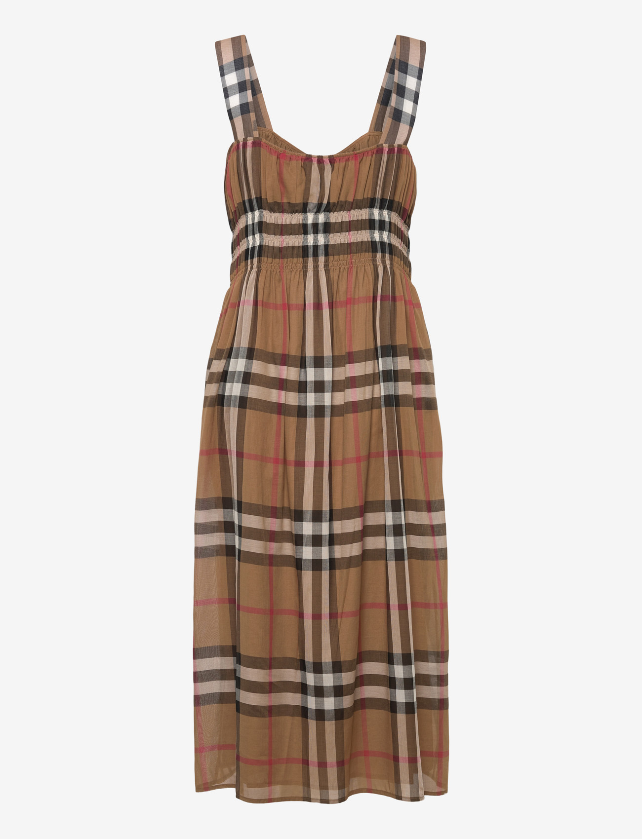 Burberry - Delilah Dress - sommerkleider - taupe brown ip check - 2