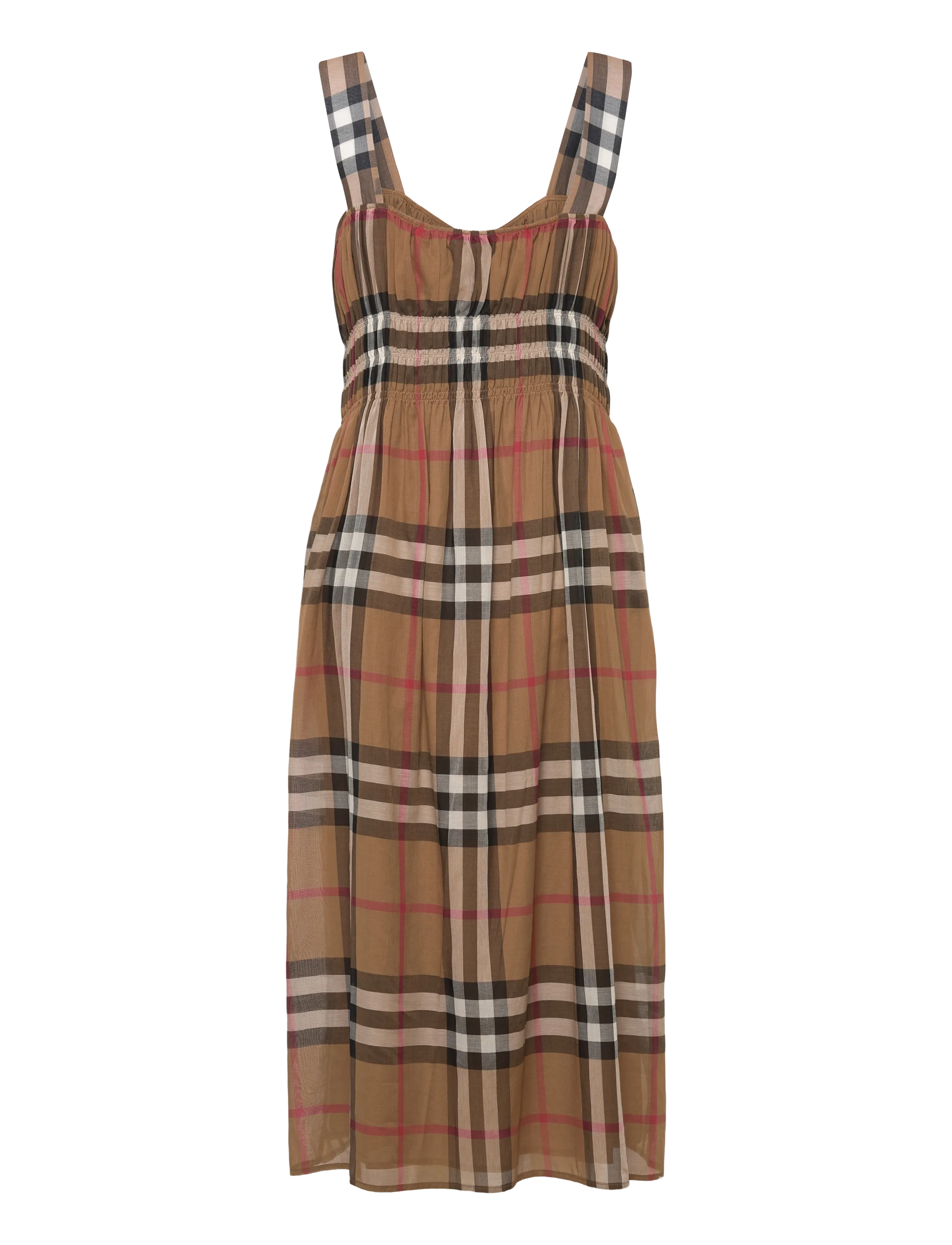 Burberry - Delilah Dress - robes d'été - taupe brown ip check - 2