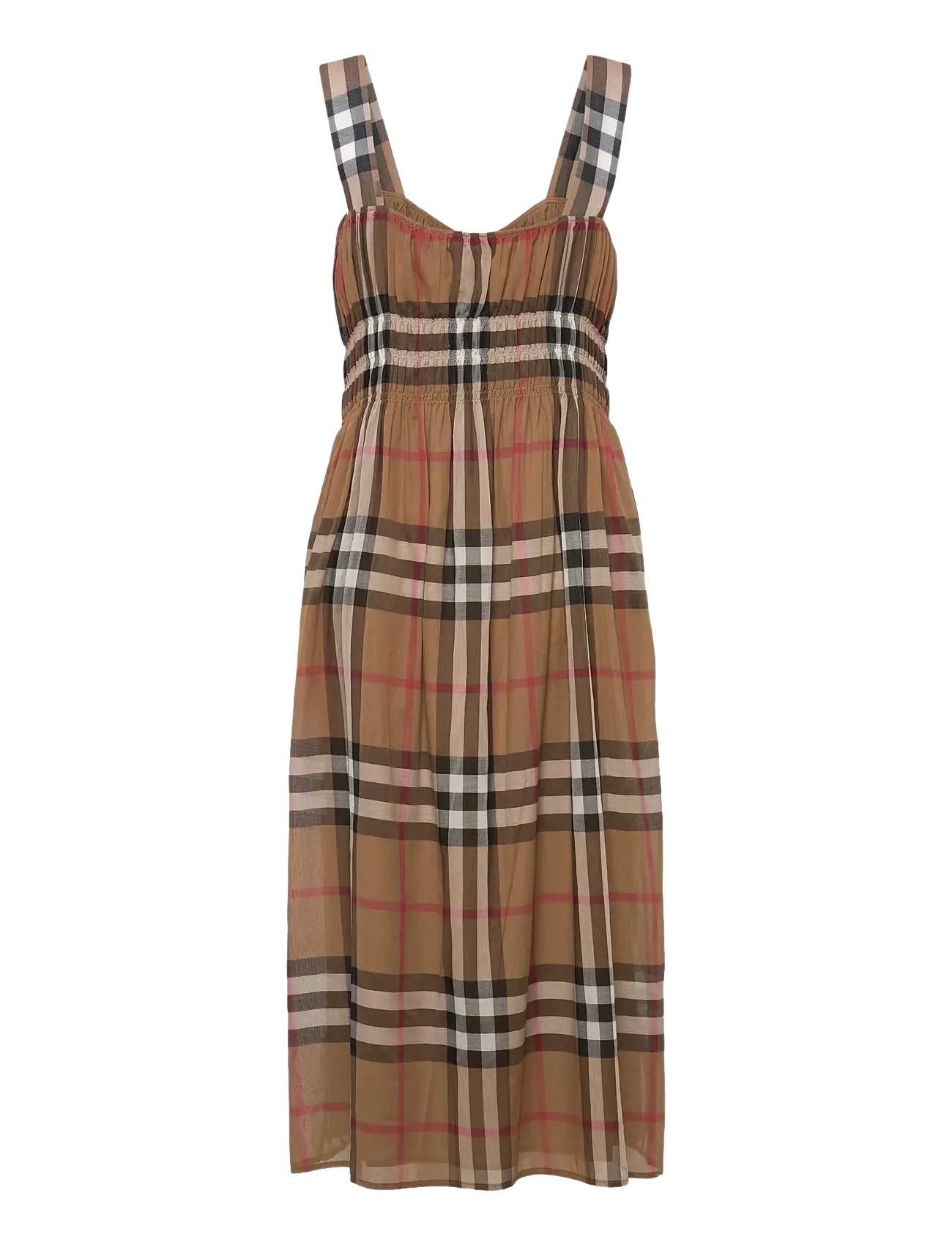 Burberry - Delilah Dress - suvekleidid - taupe brown ip check - 1
