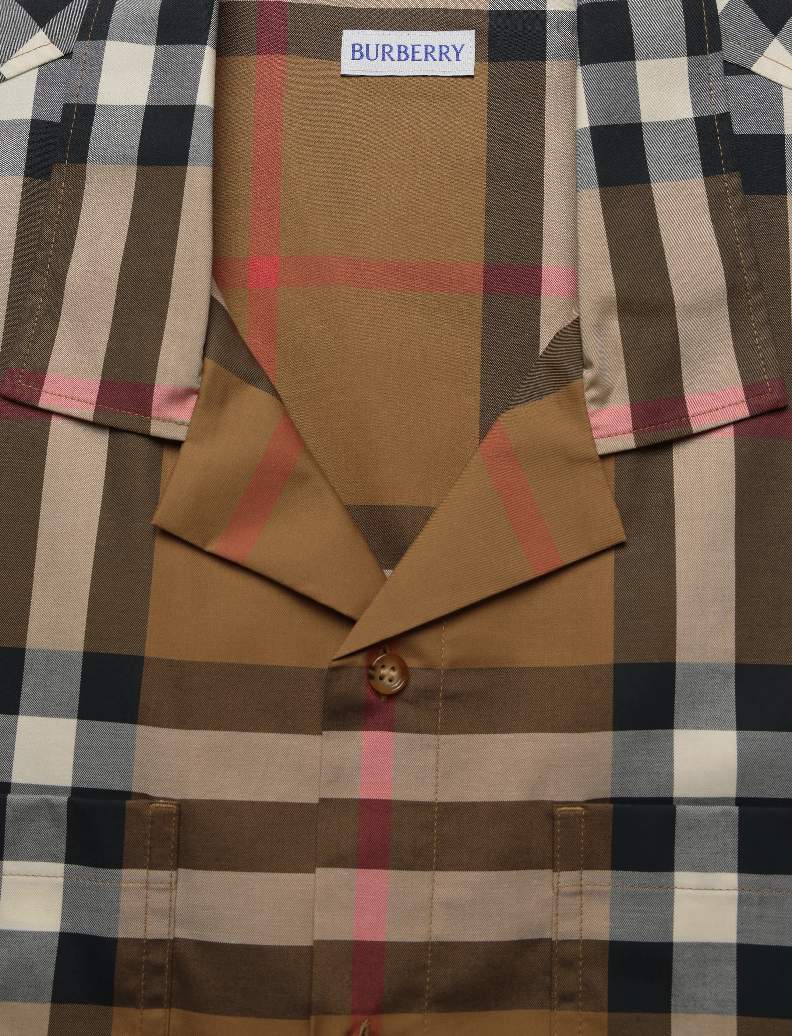 Burberry - Elio Short-Sleeved Shirt - brown - 2