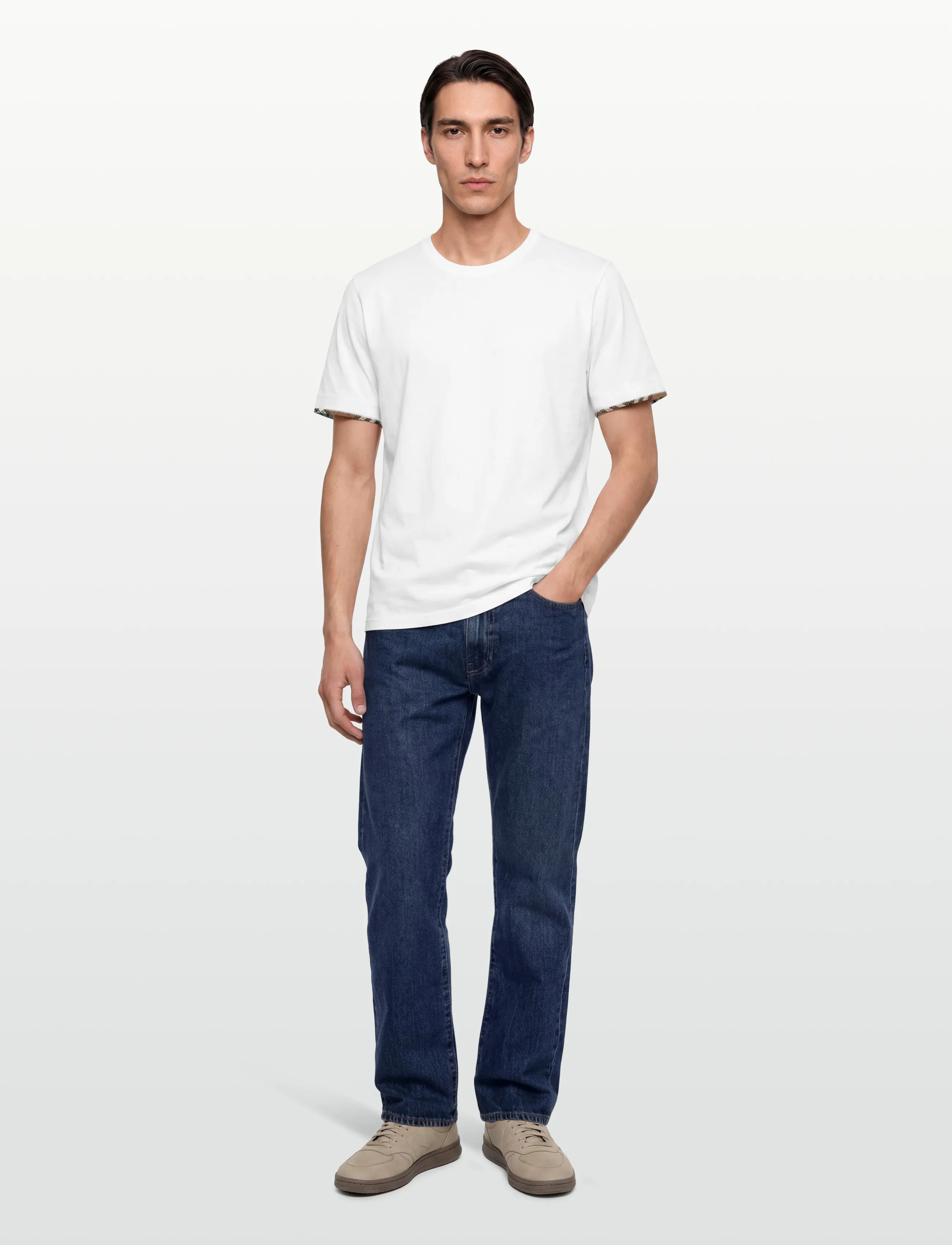Burberry Ellison T-Shirt, XXL, White, T-Shirts > Kortærmede, Herre