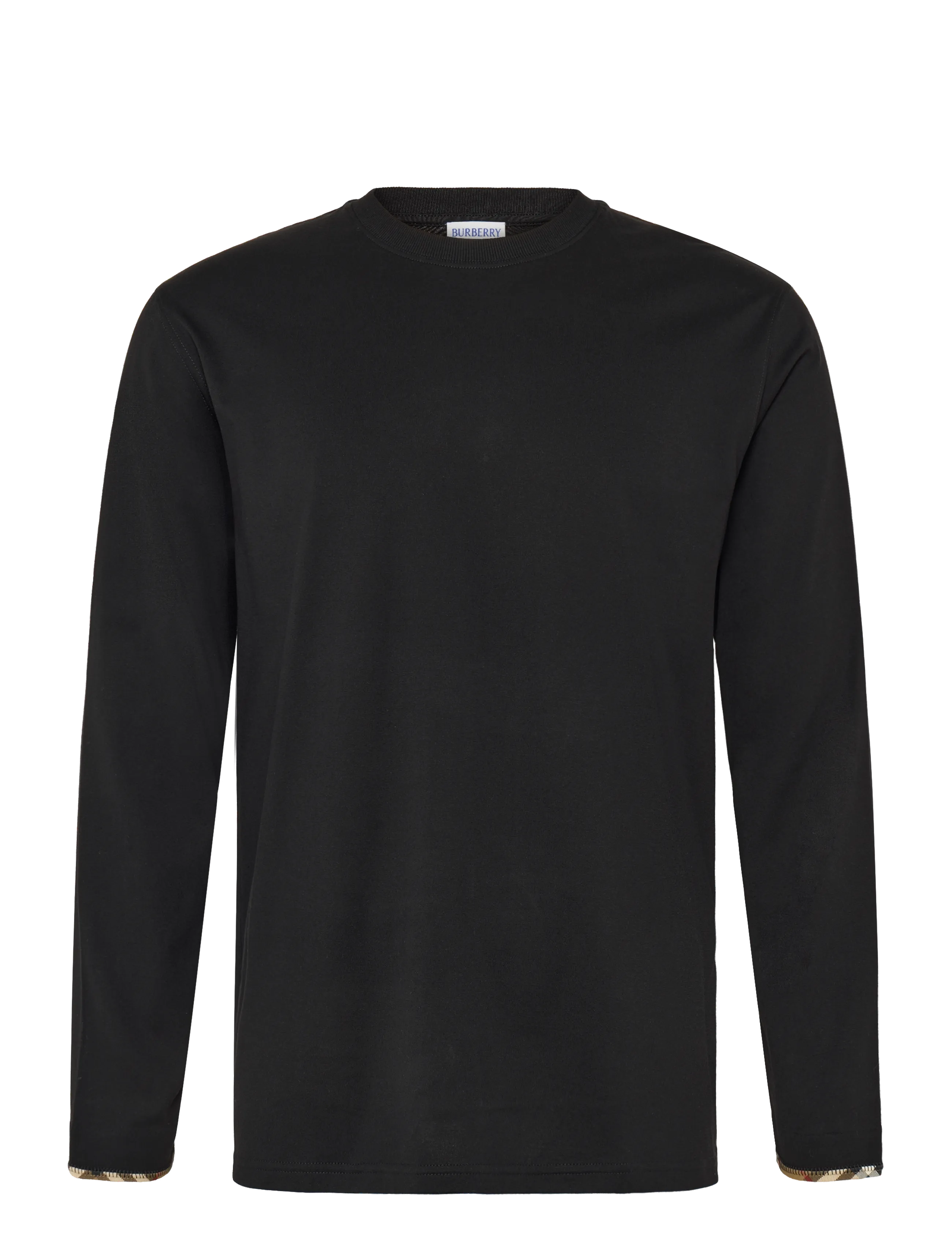 Burberry - Ellison Long-Sleeved Shirt - langærmede t-shirts - black - 1