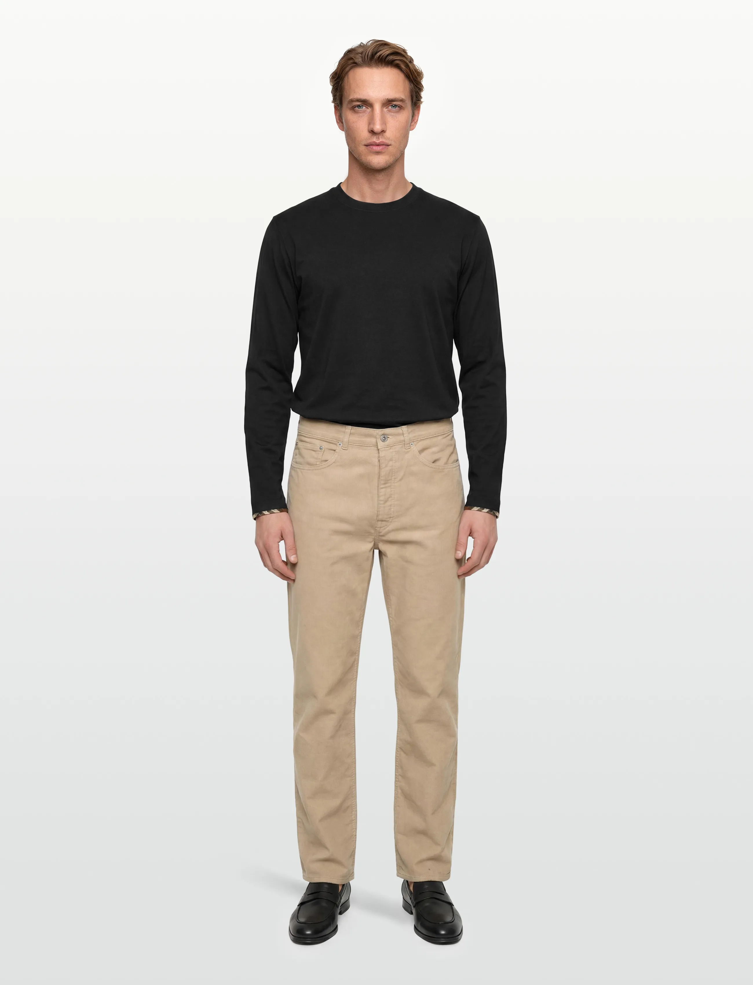 Burberry Ellison Long-Sleeved Shirt, L, Black, T-Shirts > Langærmede, Herre