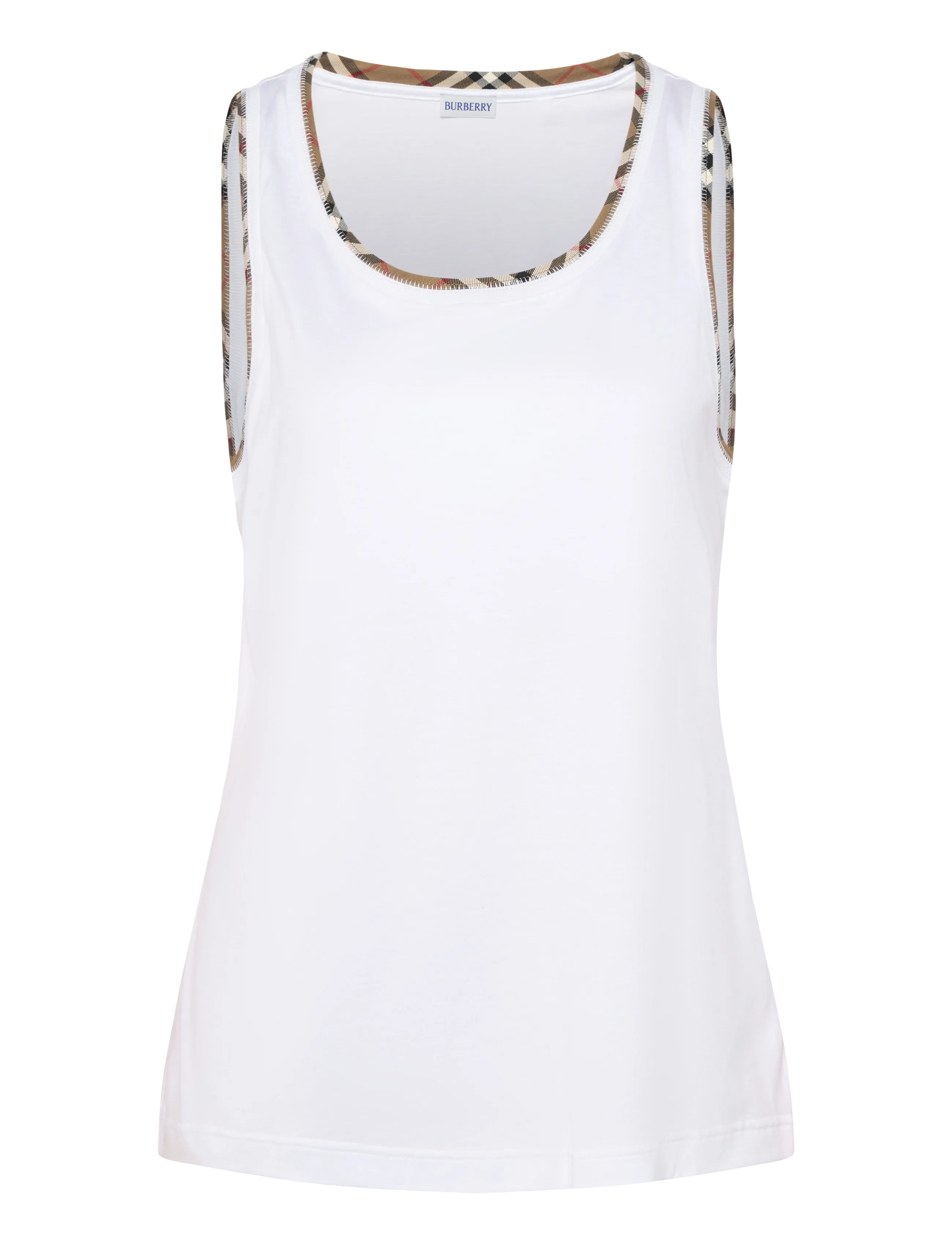 Burberry - Elyssa Tank Top - sleeveless tops - white - 1