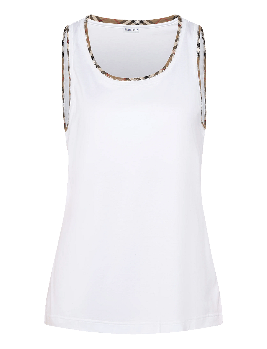 Burberry - Elyssa Tank Top - Ärmellose tops - white - 1