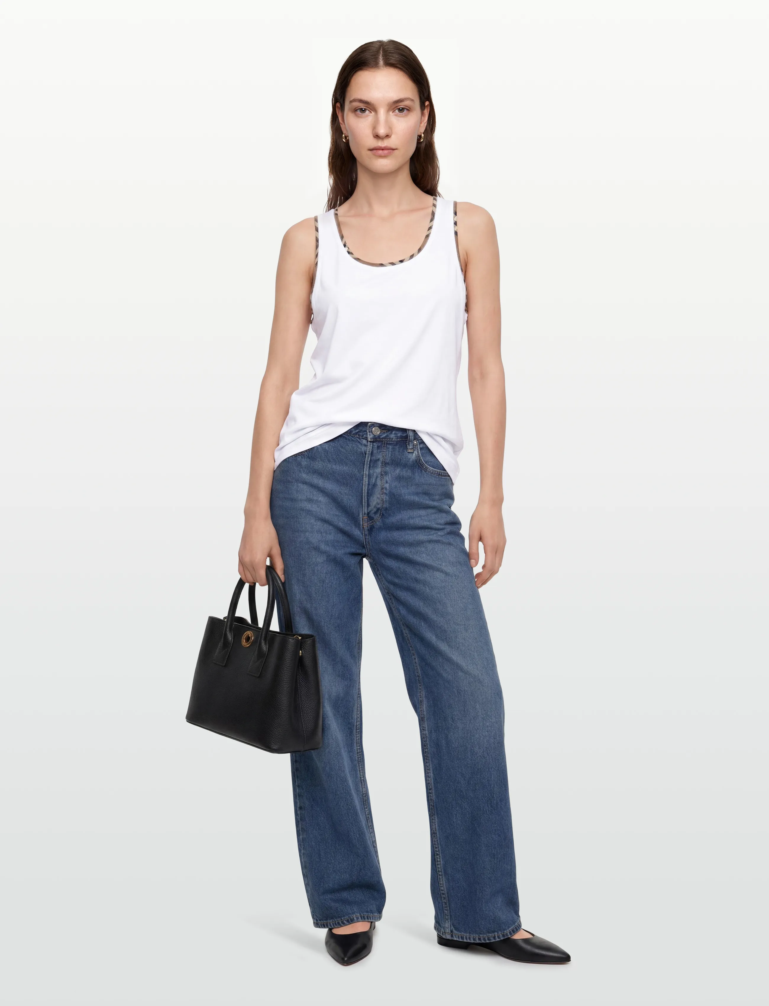 Burberry Elyssa Tank Top - Sleeveless tops - WHITE / white