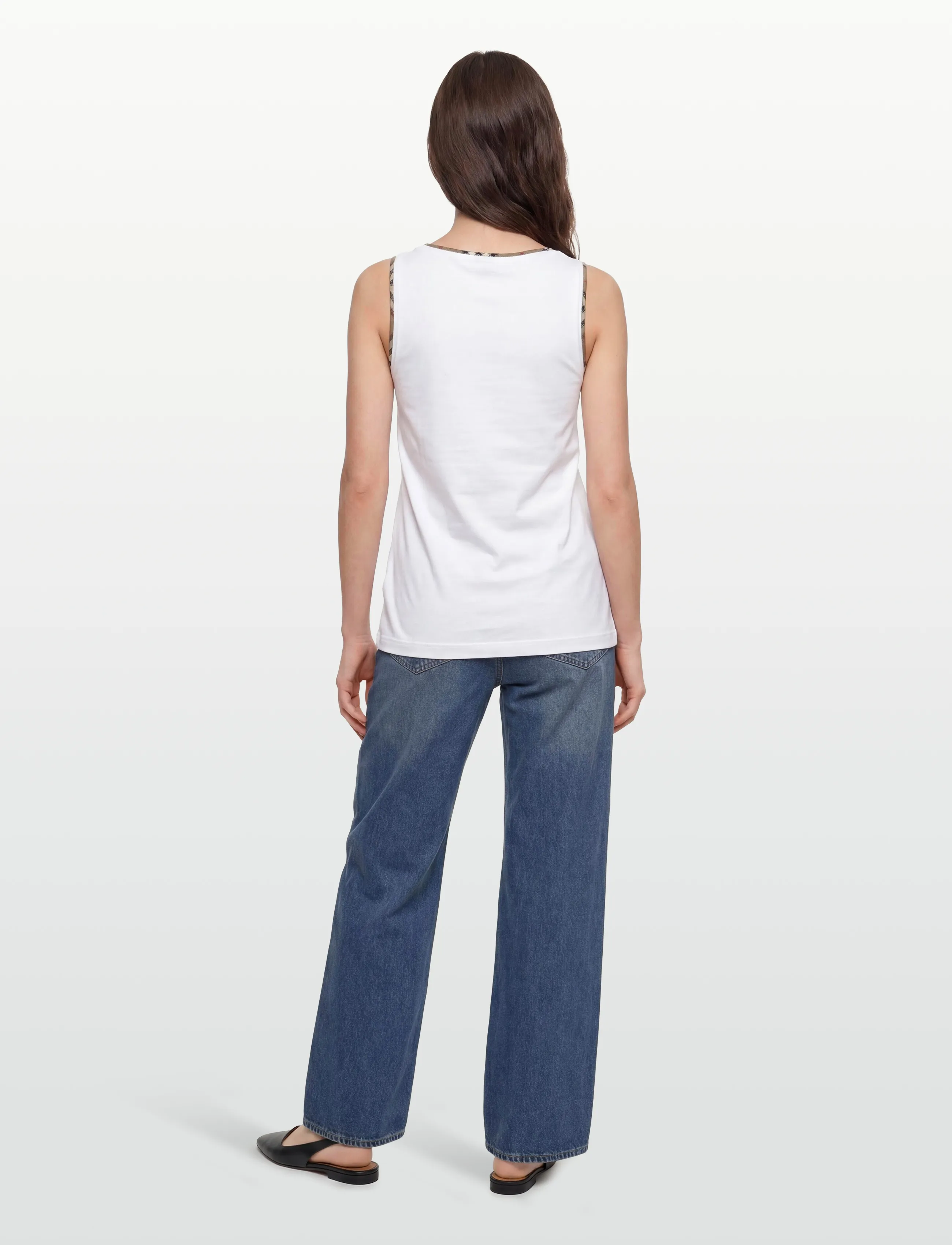 Burberry - Elyssa Tank Top - sleeveless tops - white - 4