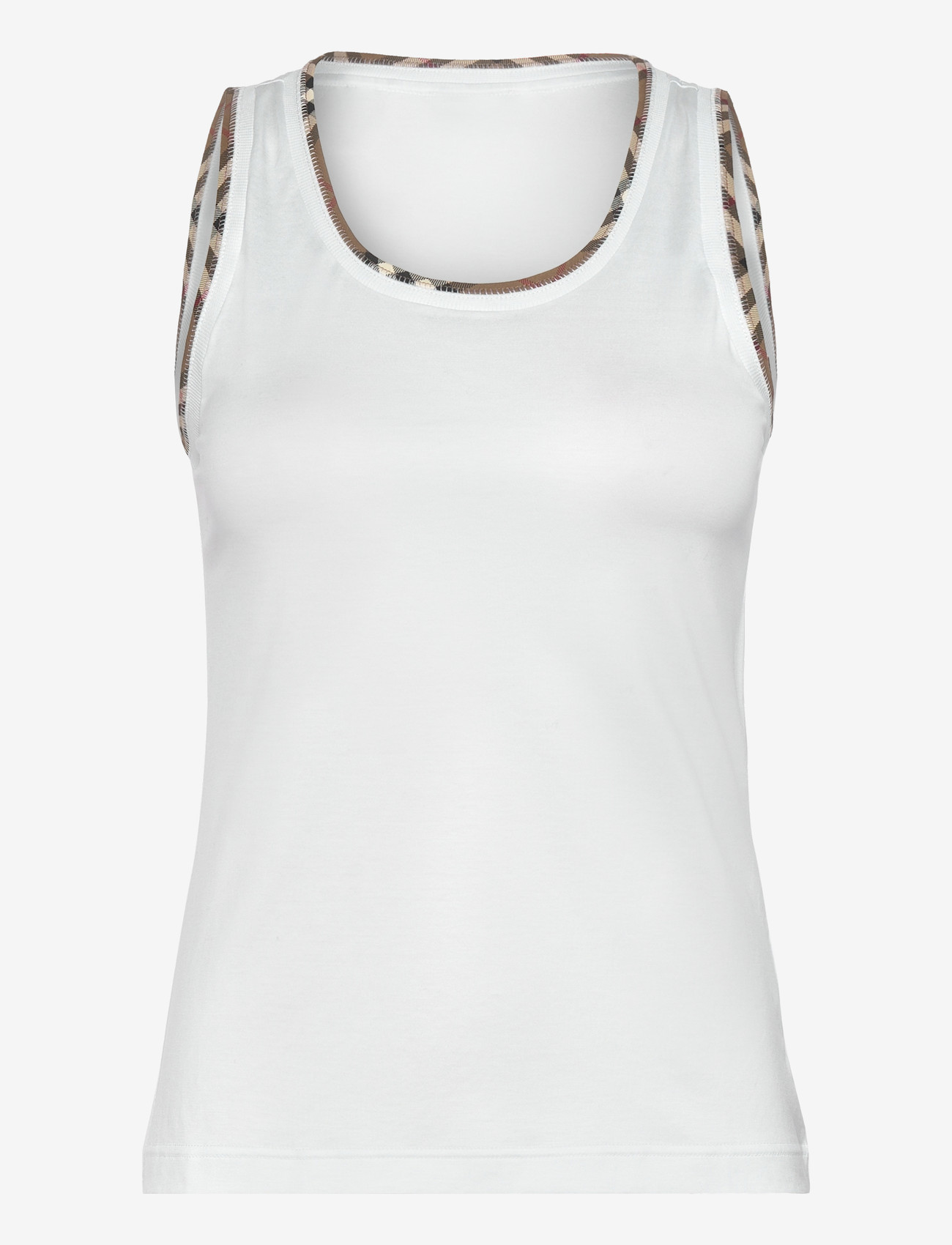 Burberry - Elyssa Tank Top - linnen - white - 1