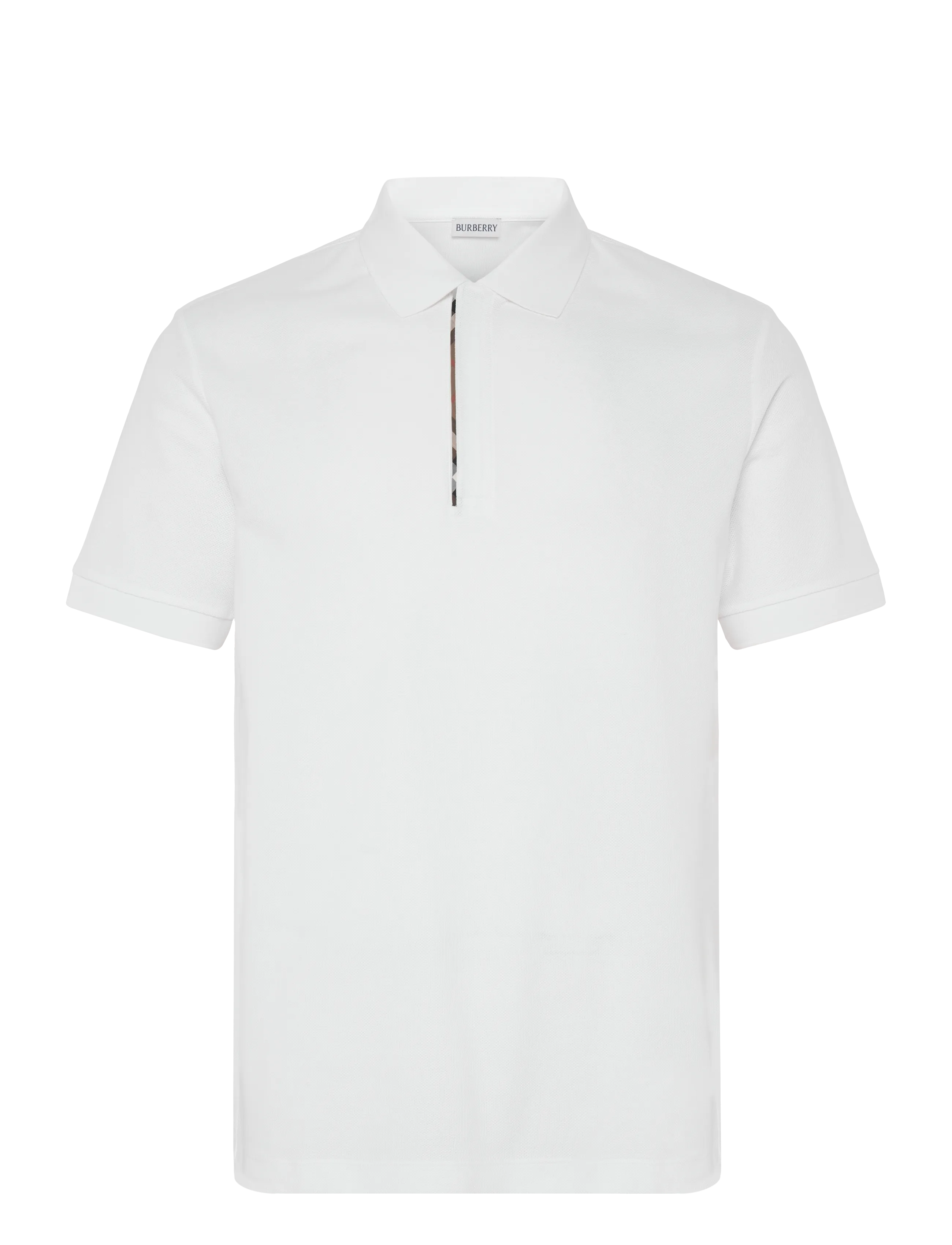 BURBERRY Hartford Zip Polo T-Shirt Weiß - M - Herren