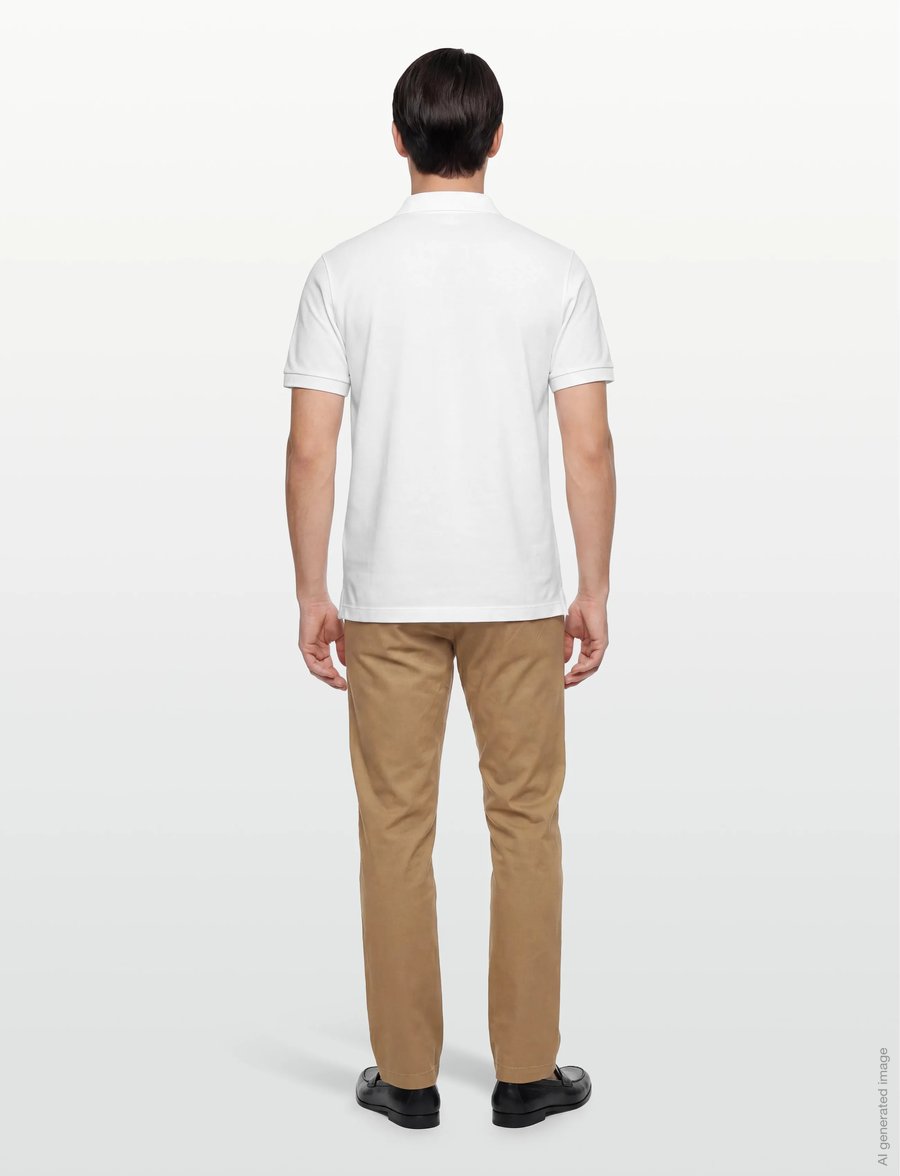 Burberry - Hartford Zip Polo T-shirt - kurzärmelig - white - 4