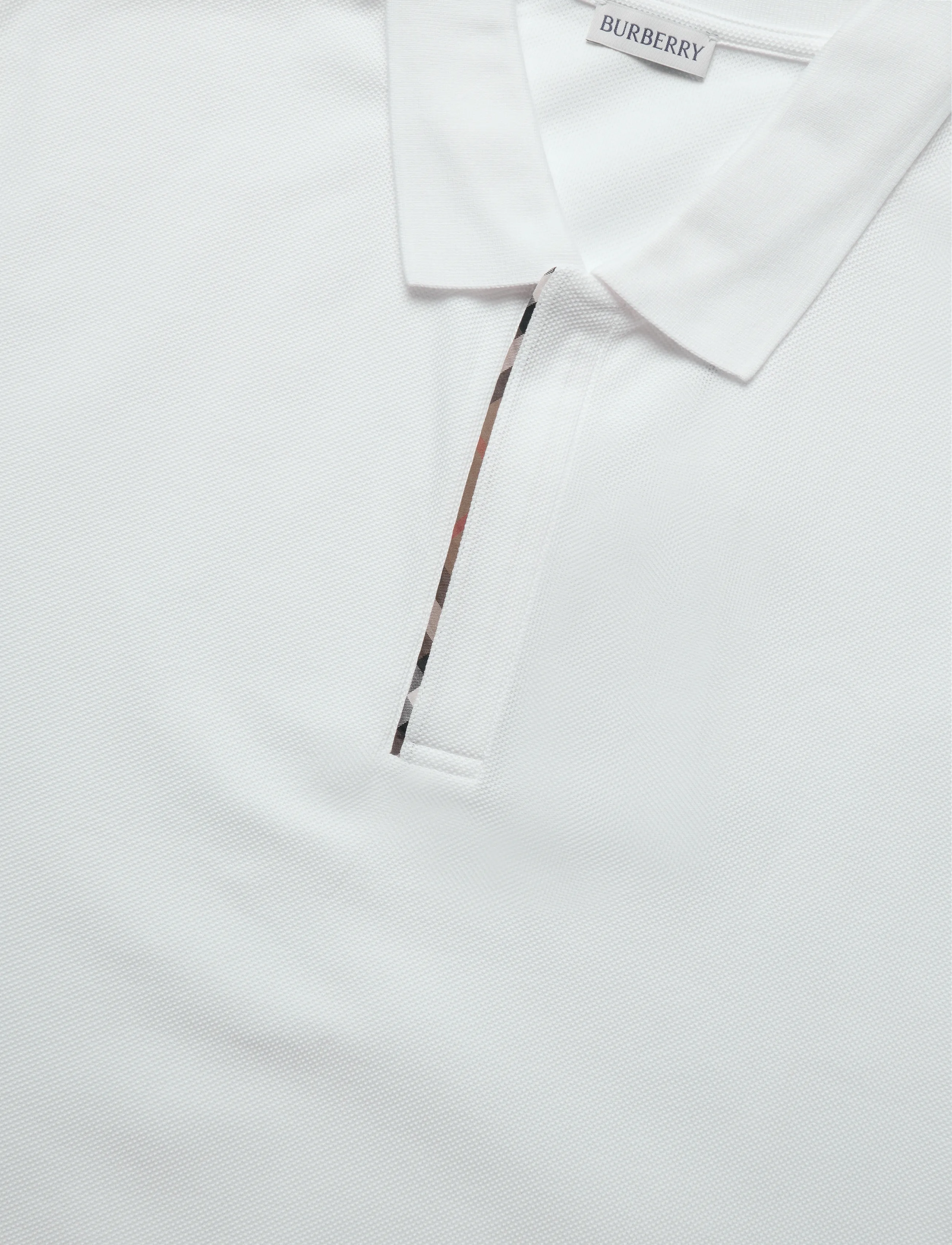 Burberry - Hartford Zip Polo T-shirt - kurzärmelig - white - 5
