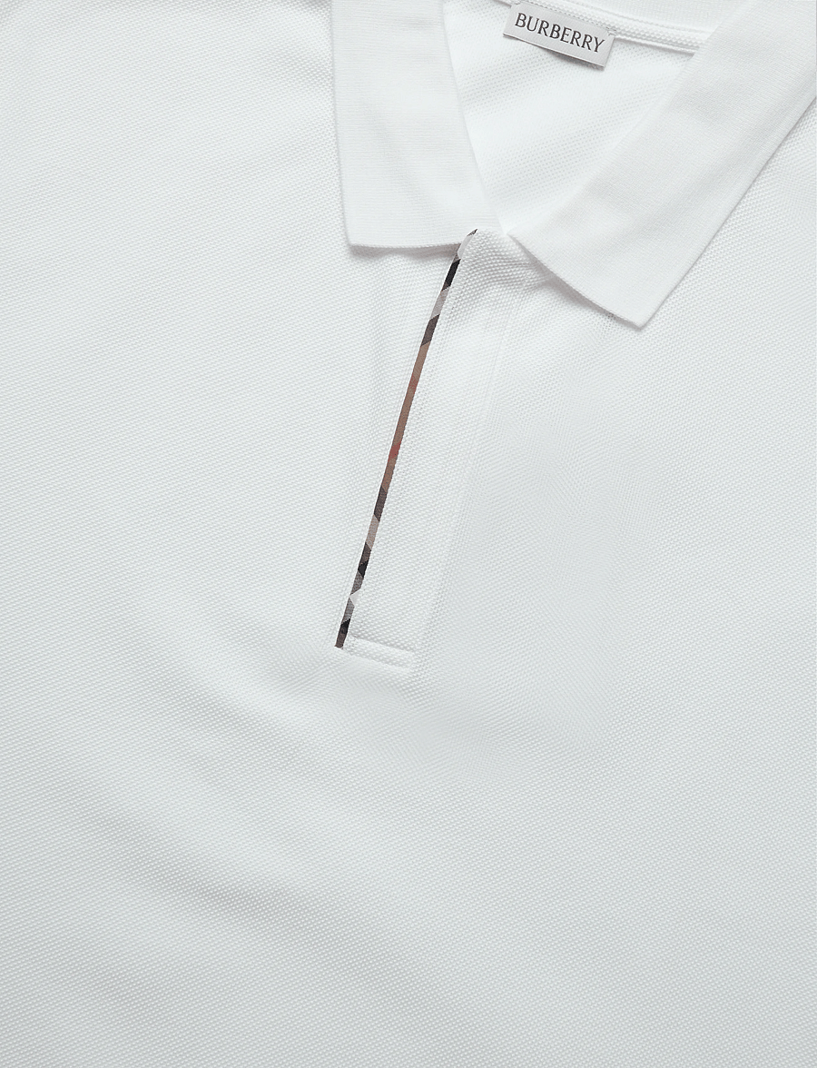 Burberry - Hartford Zip Polo T-shirt - kurzärmelig - white - 5