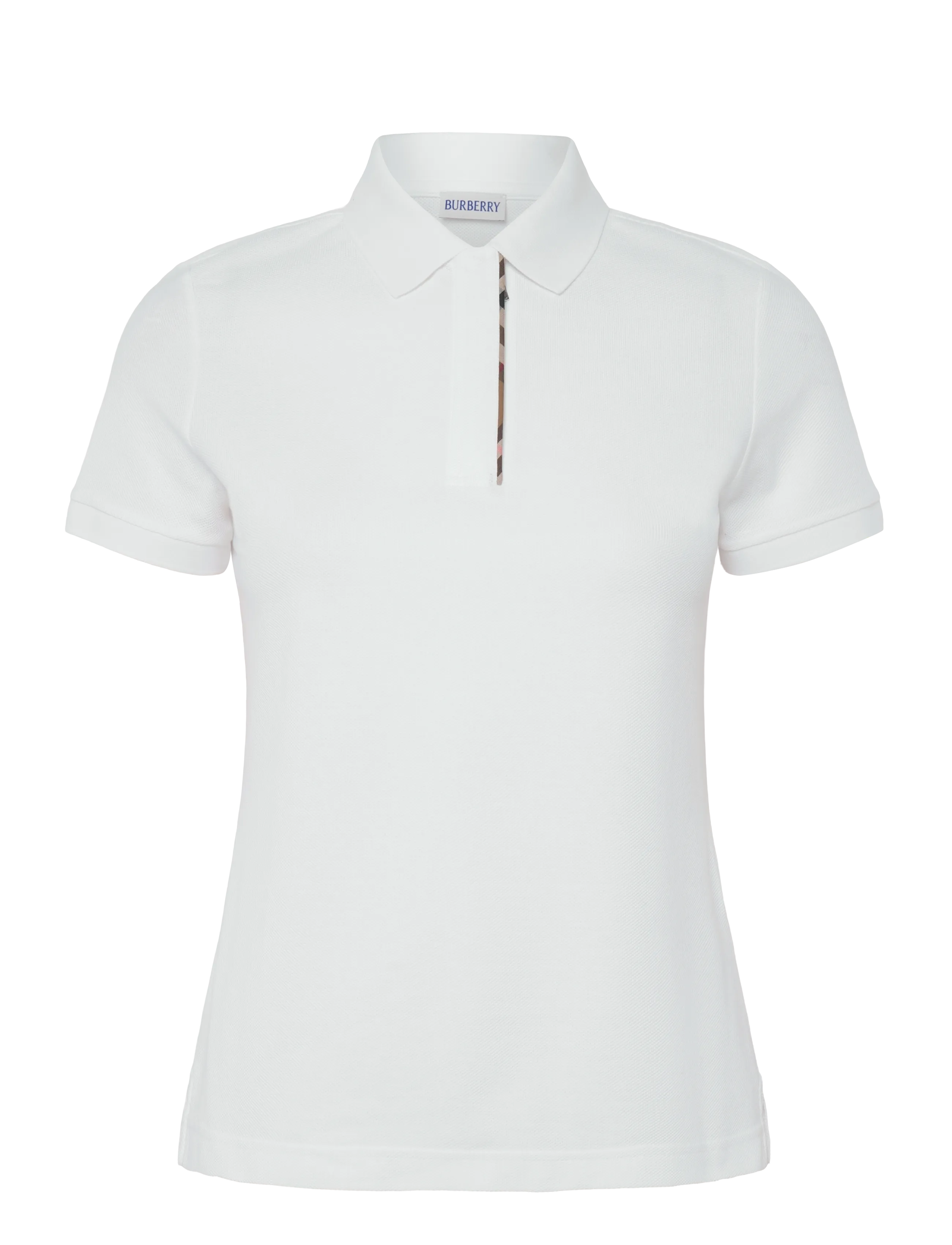 Burberry Andie Zip Polo T-shirt - Fatnaður - WHITE / white