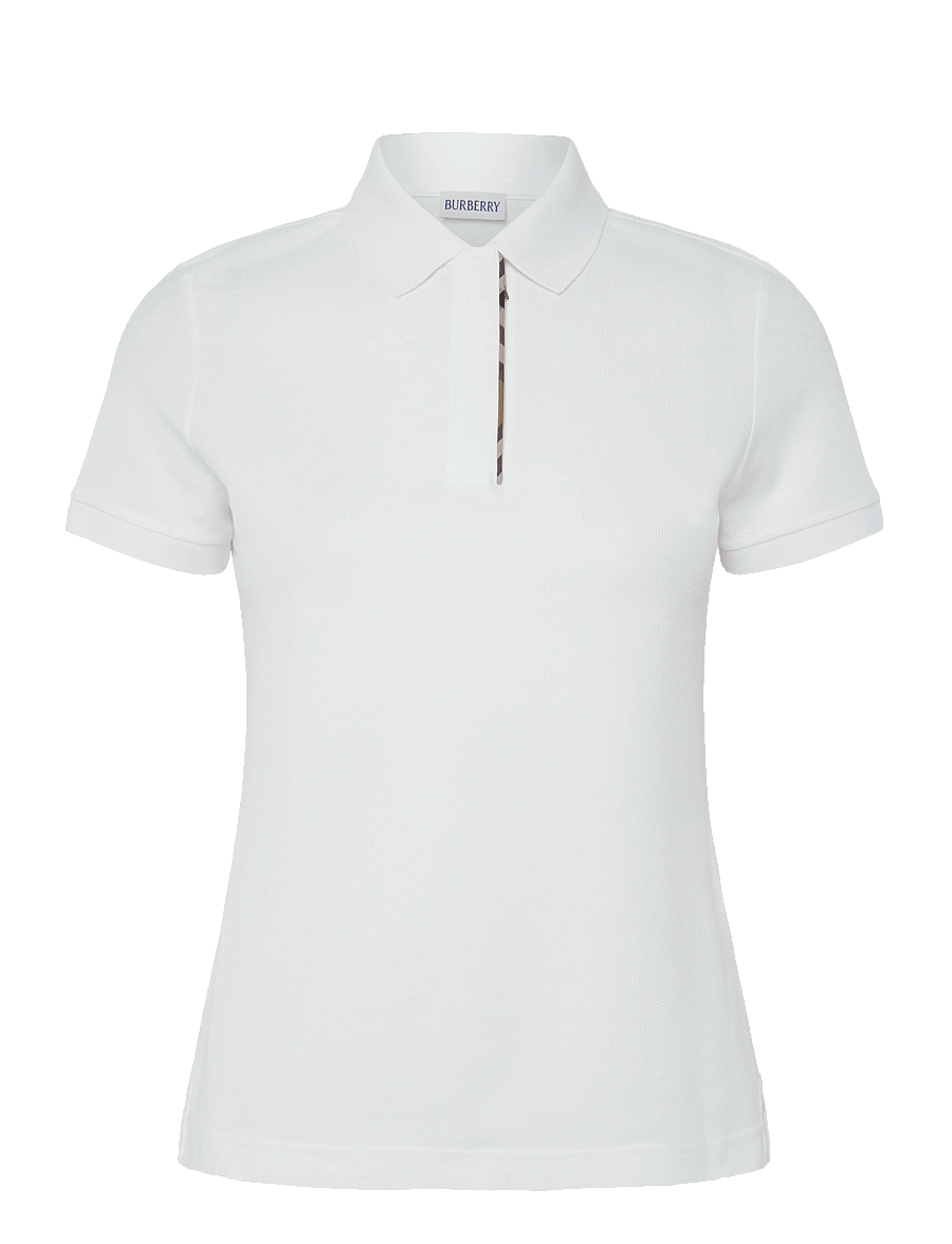 Burberry - Andie Zip Polo T-shirt - poloer - white - 1