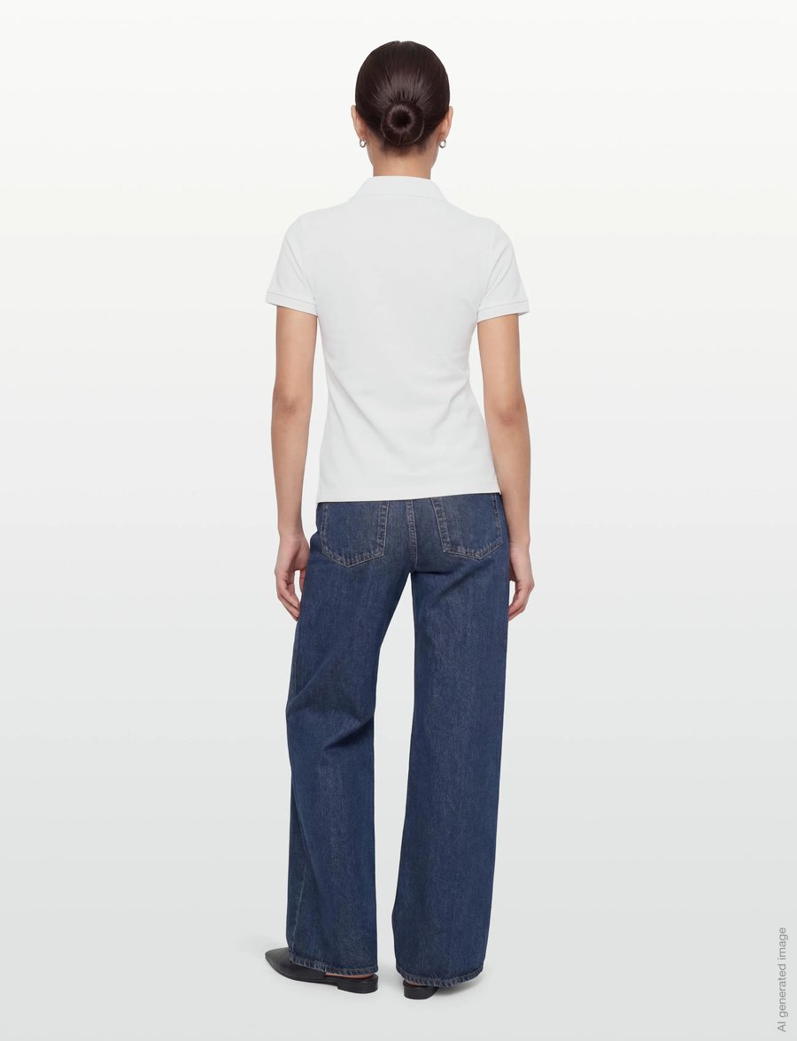 Burberry - Andie Zip Polo T-shirt - poloer - white - 4