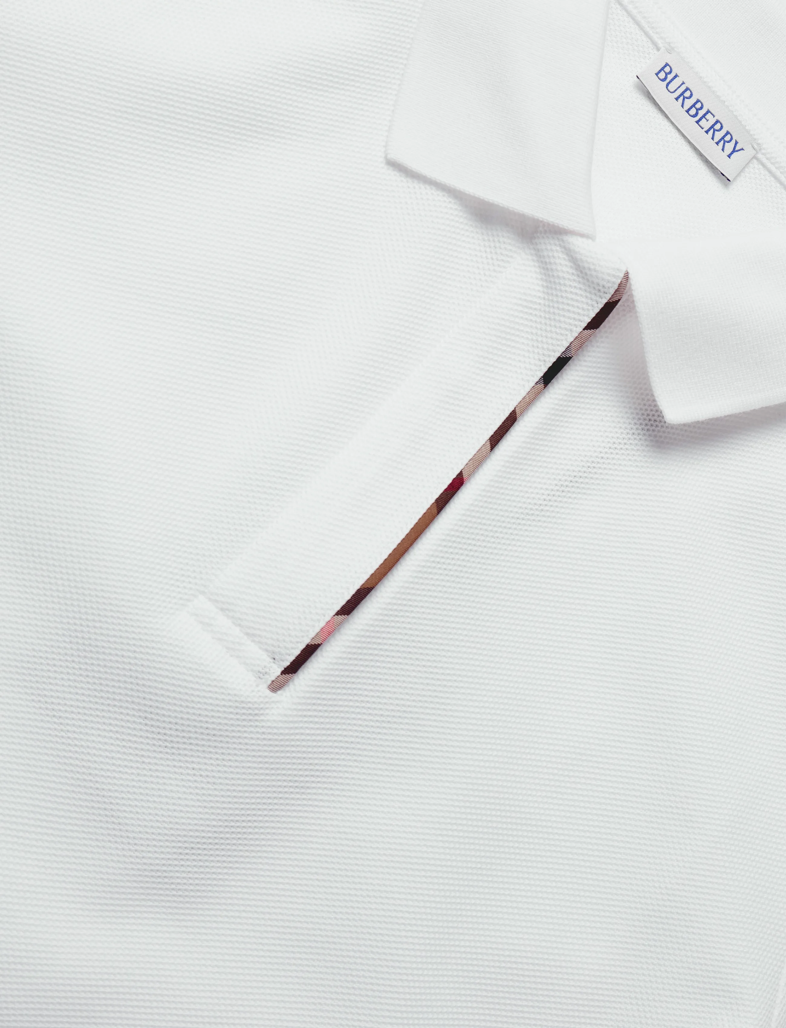 Burberry - Andie Zip Polo T-shirt - poloer - white - 5