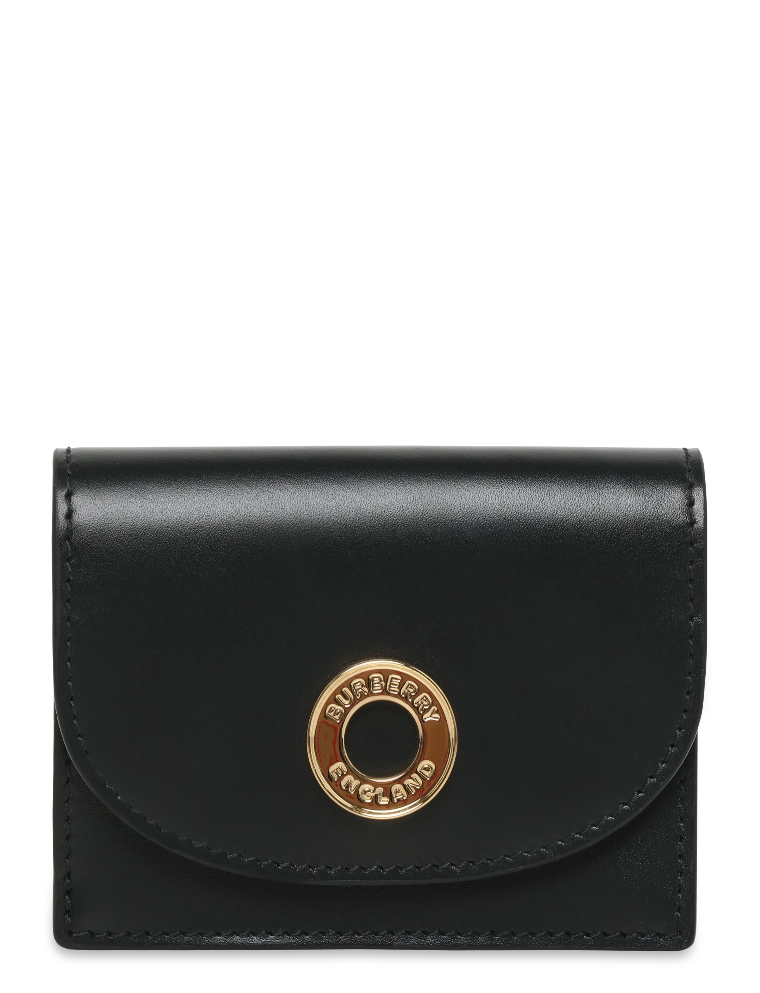 Burberry Amber Leather Wallet, One Size, Card Holders & Wallets, Schwarz - Frauen