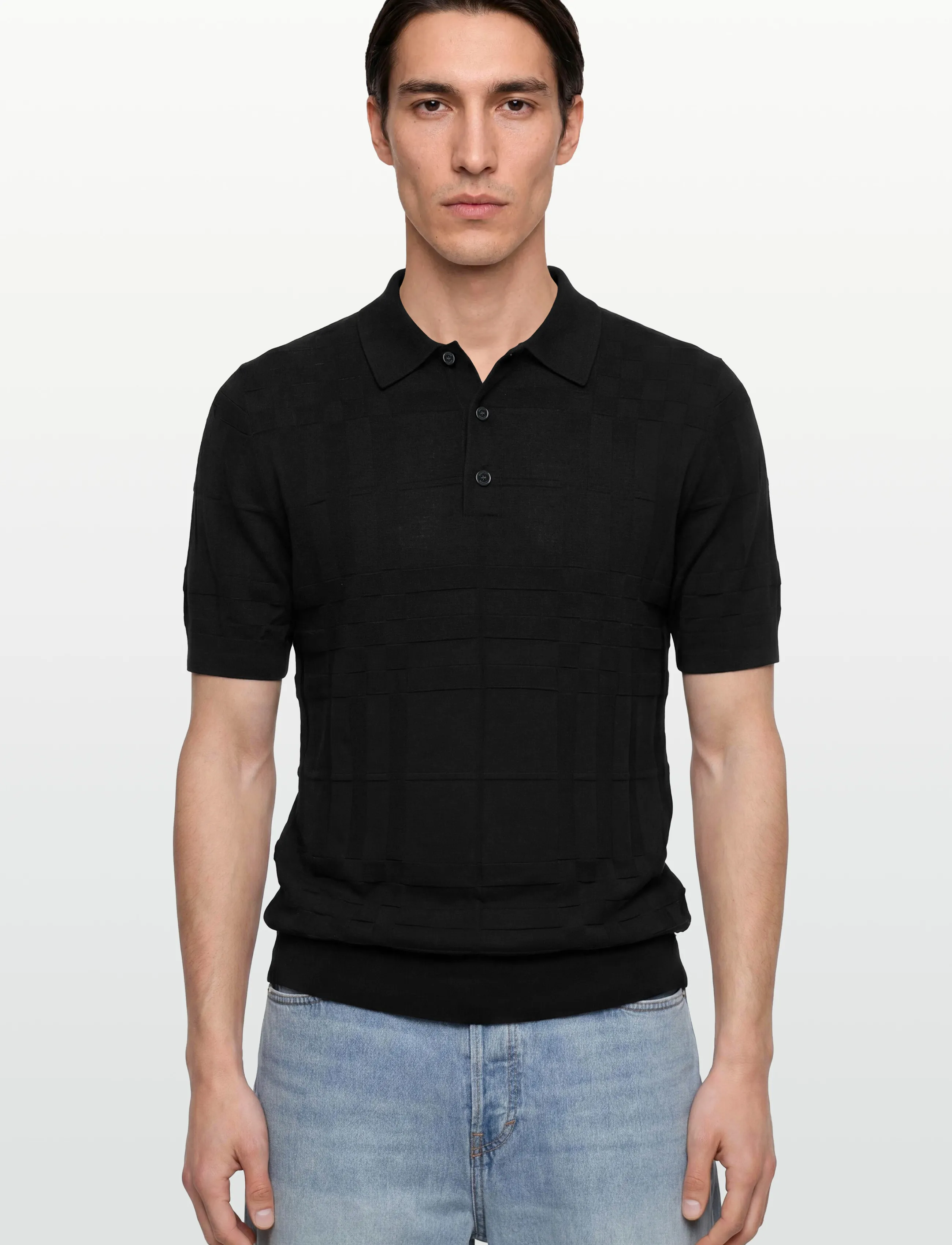 Burberry - Kieran Polo T-Shirt - knitted polos - black - 3