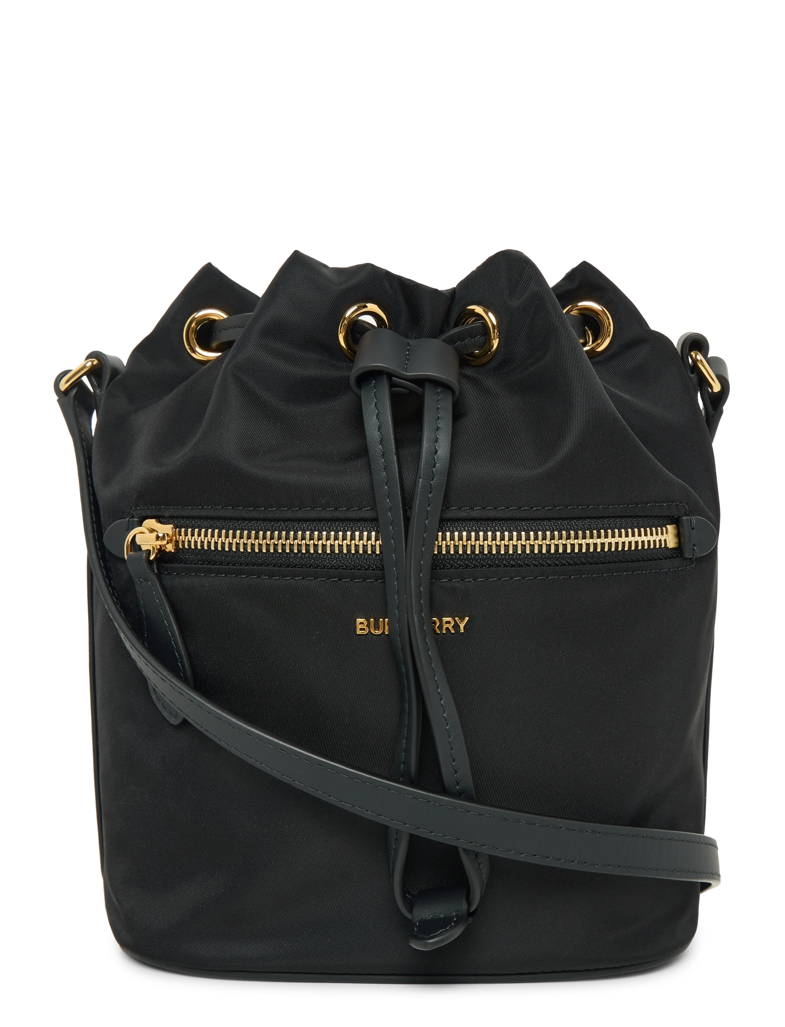BURBERRY Mini Nylon Drawstring Pouch Schwarz - One Size - Damen