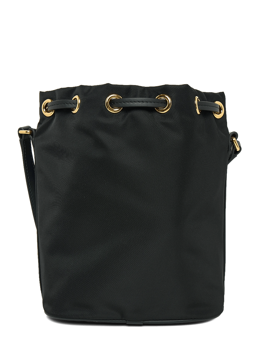 Burberry - Mini Nylon Drawstring Pouch - bucket bags - black - 1