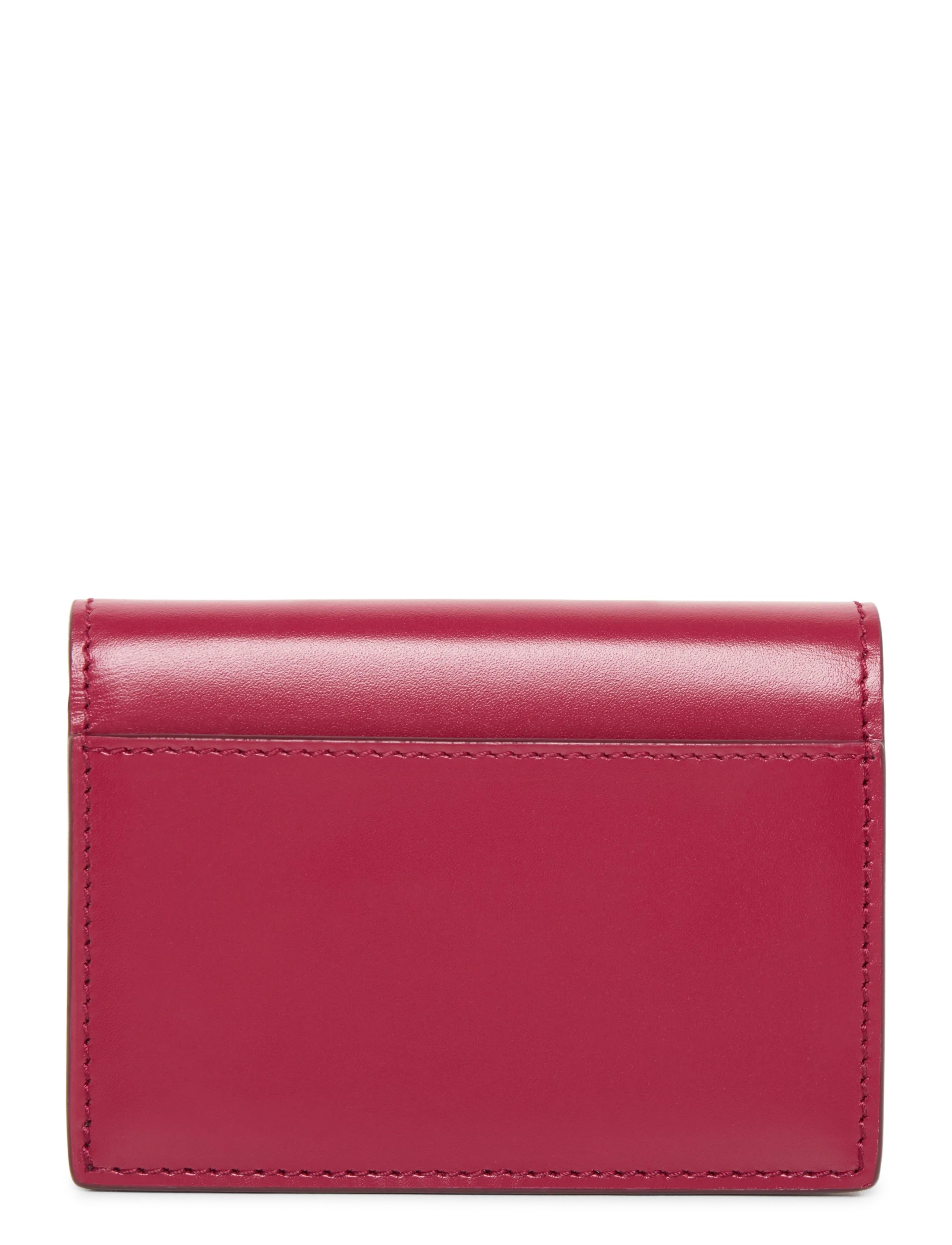 Burberry - Amber Leather Wallet - red - 1