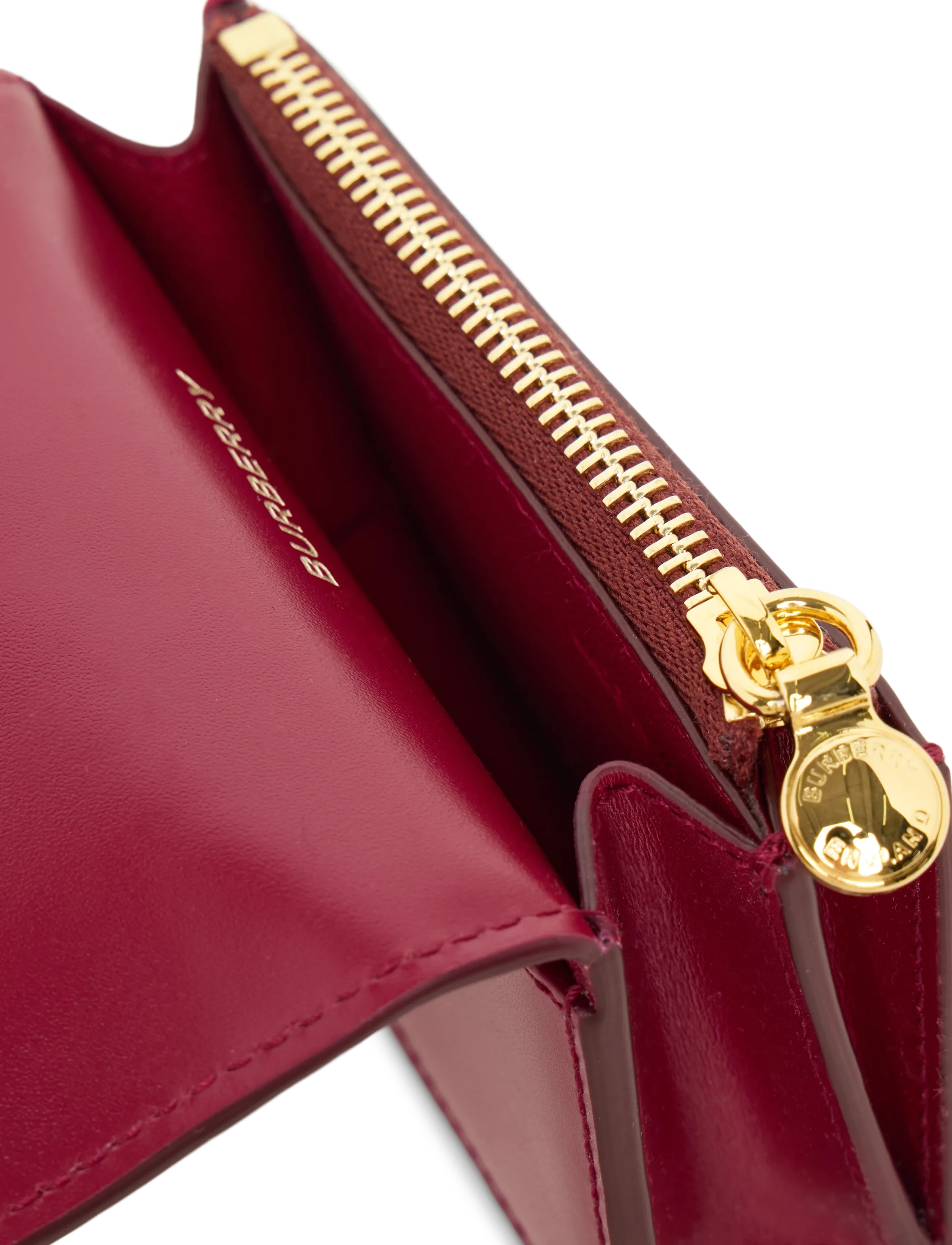 Burberry - Amber Leather Wallet - red - 3