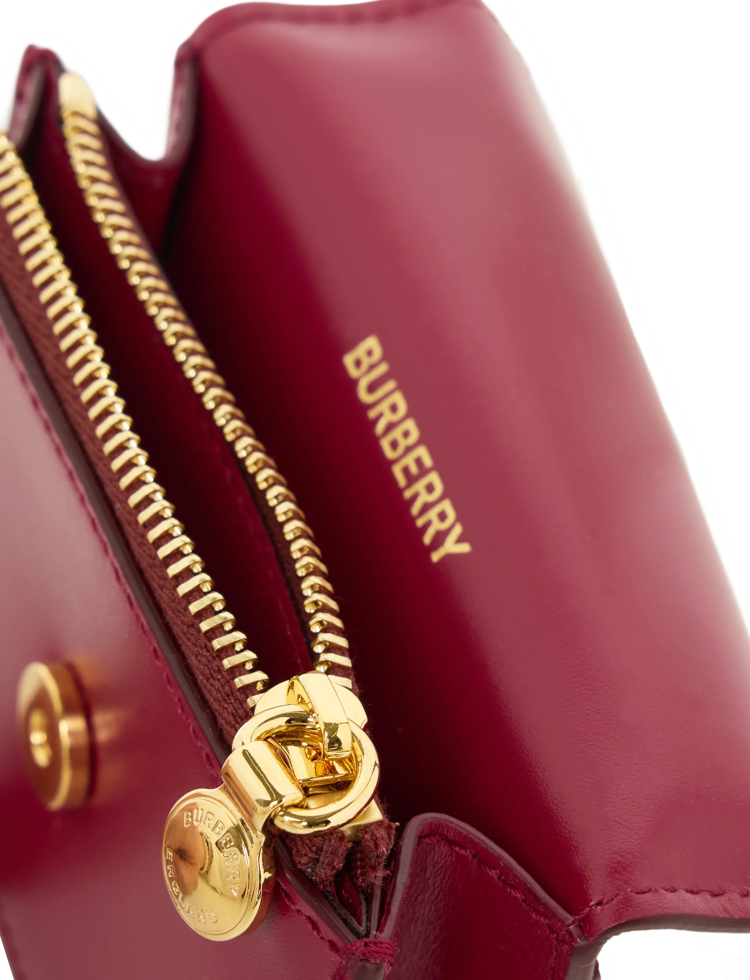 Burberry - Amber Leather Wallet - red - 4