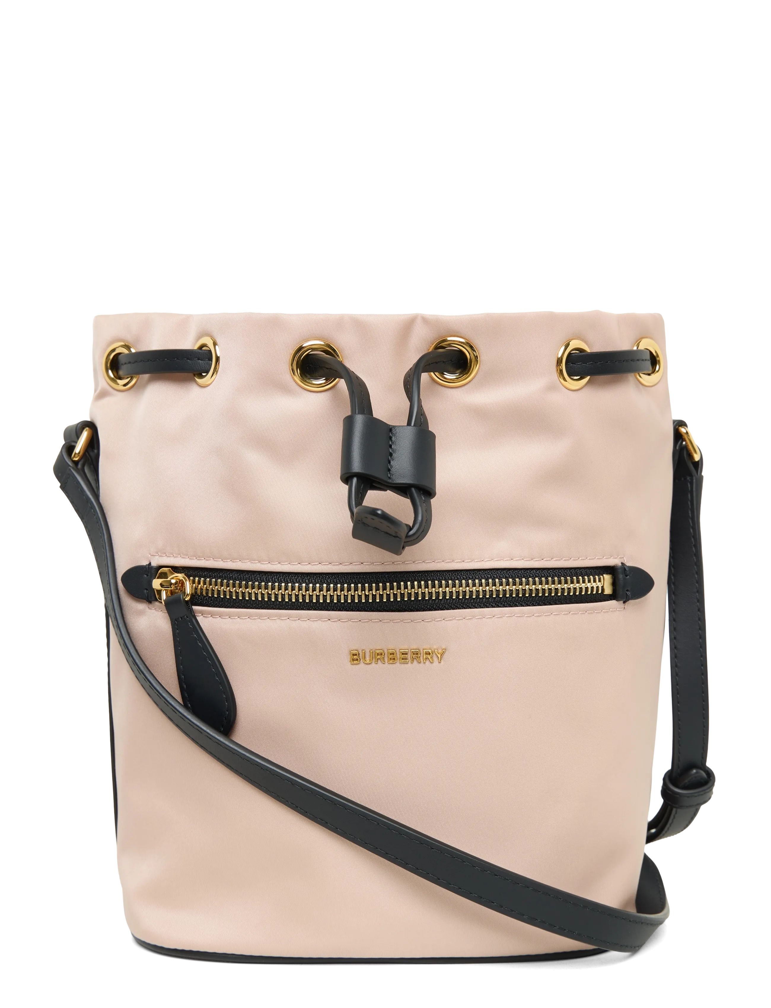 BURBERRY Mini Nylon Drawstring Pouch Pink - One Size - Damen
