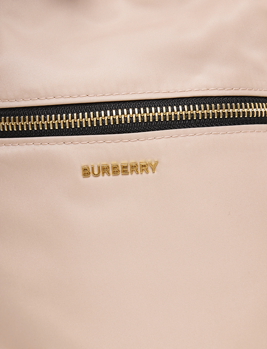 Burberry - Mini Nylon Drawstring Pouch - bucket bags - pink - 2