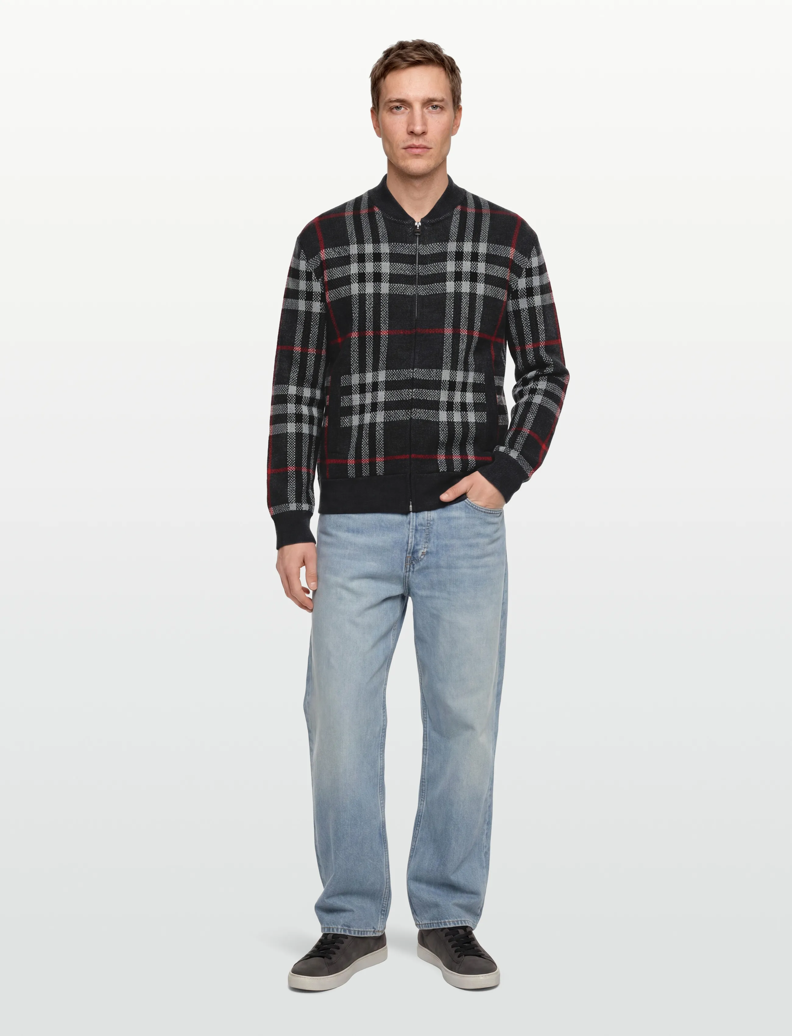 Burberry Morland Jacket, M, Jackets, Grau - Bomber Männerswear