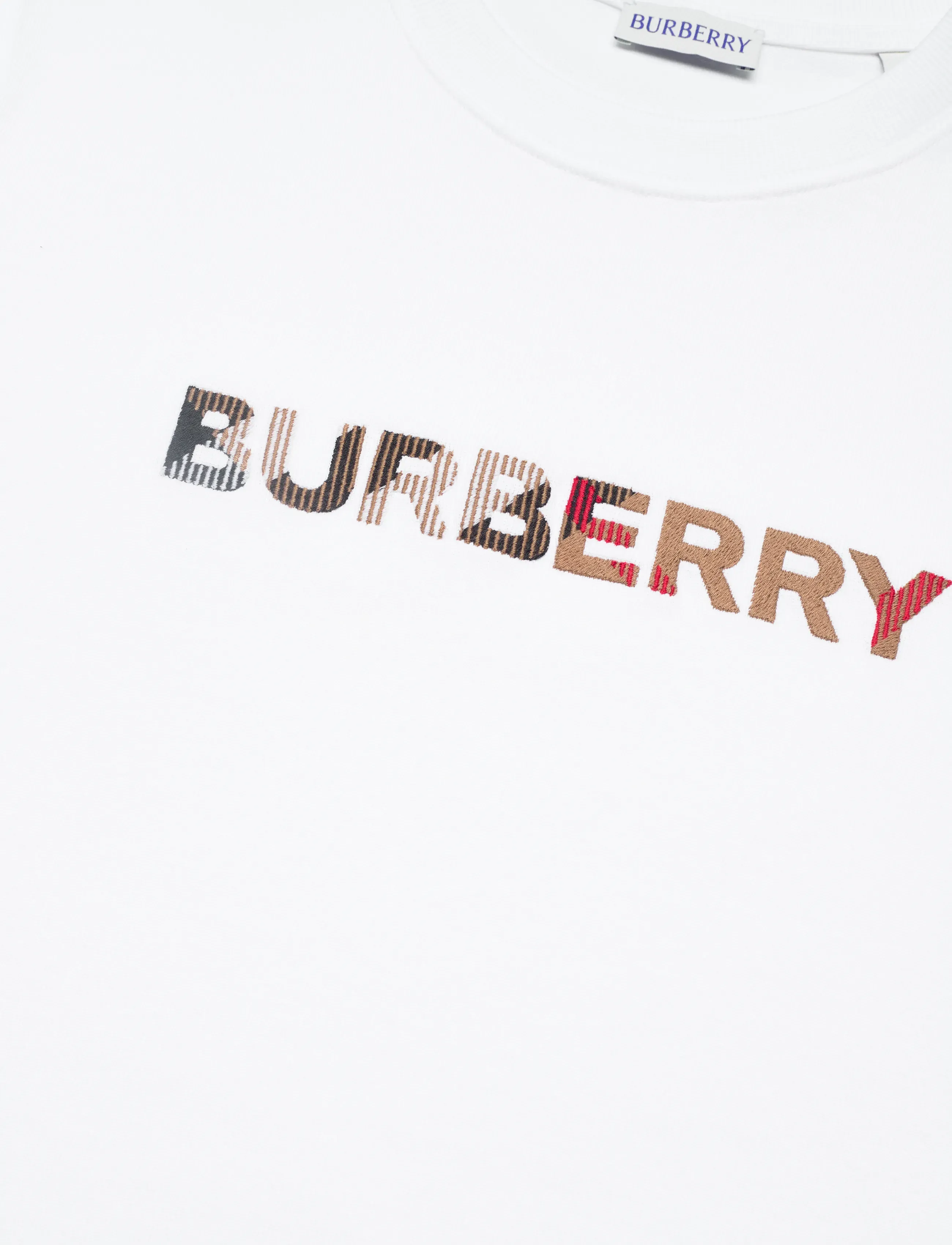 Burberry - Maud Embroidered T-shirt - t-shirts - white - 5