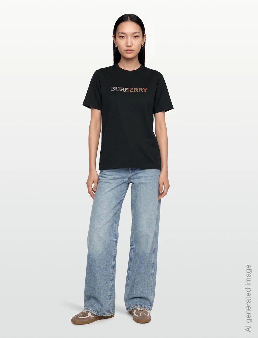 Burberry - Maud Embroidered T-shirt - t-shirts - black - 0