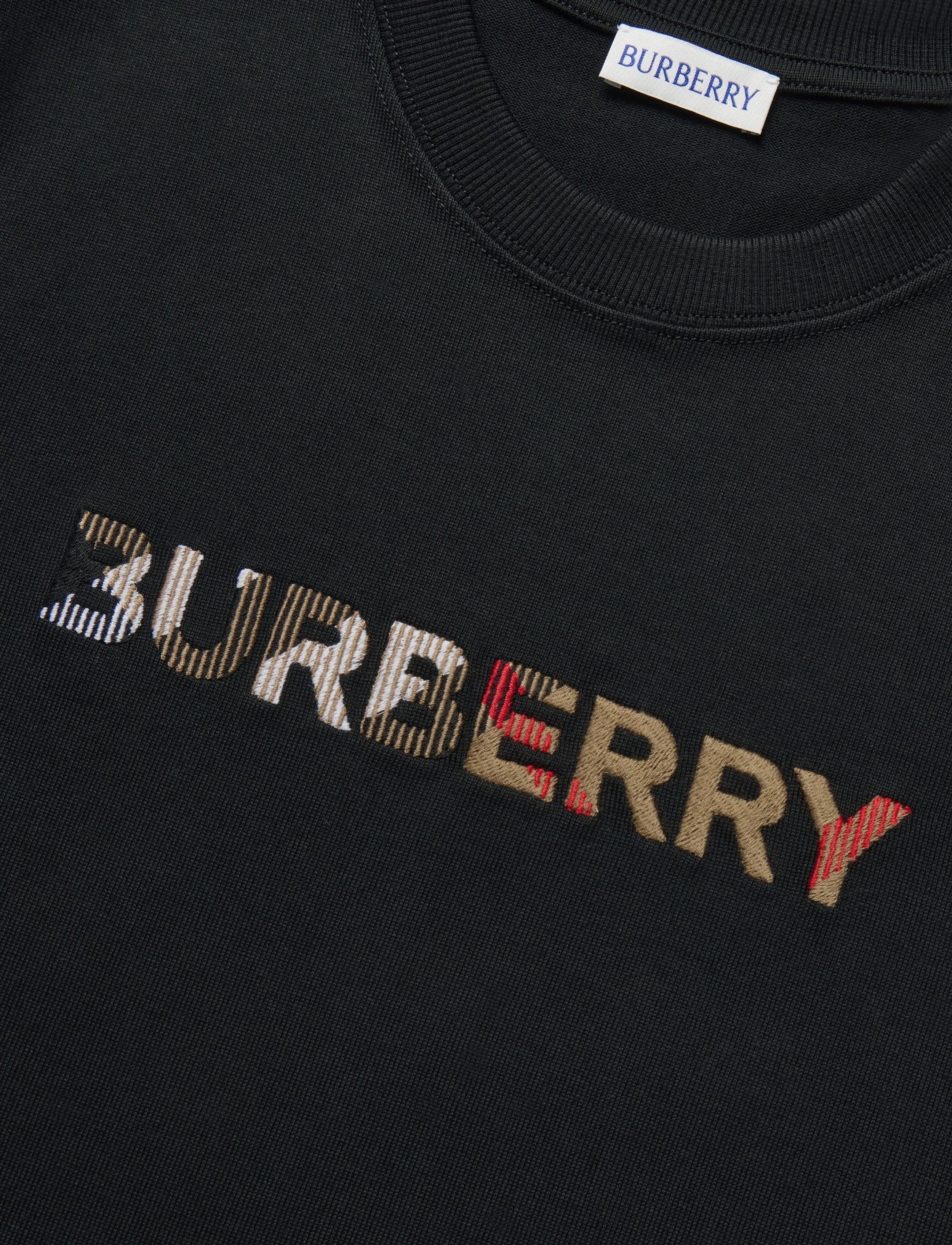 Burberry - Maud Embroidered T-shirt - t-shirts - black - 5