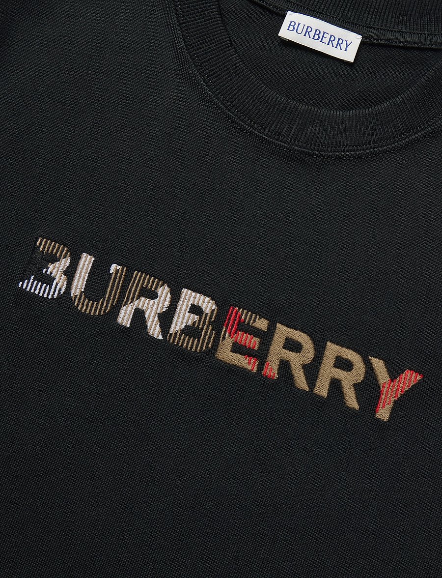 Burberry - Maud Embroidered T-shirt - t-shirts - black - 5