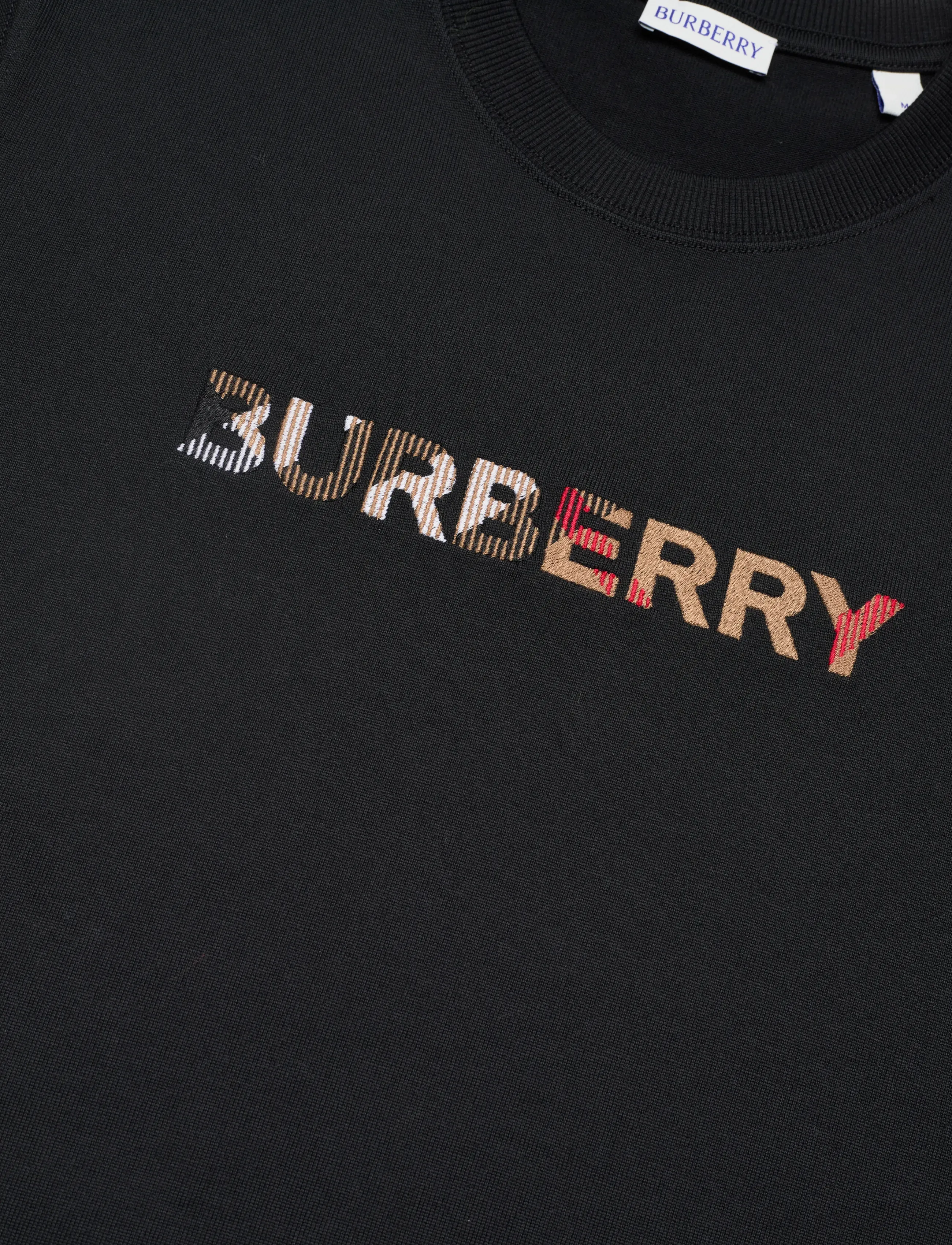 Burberry - Maud Embroidered T-shirt - t-särgid - black - 5